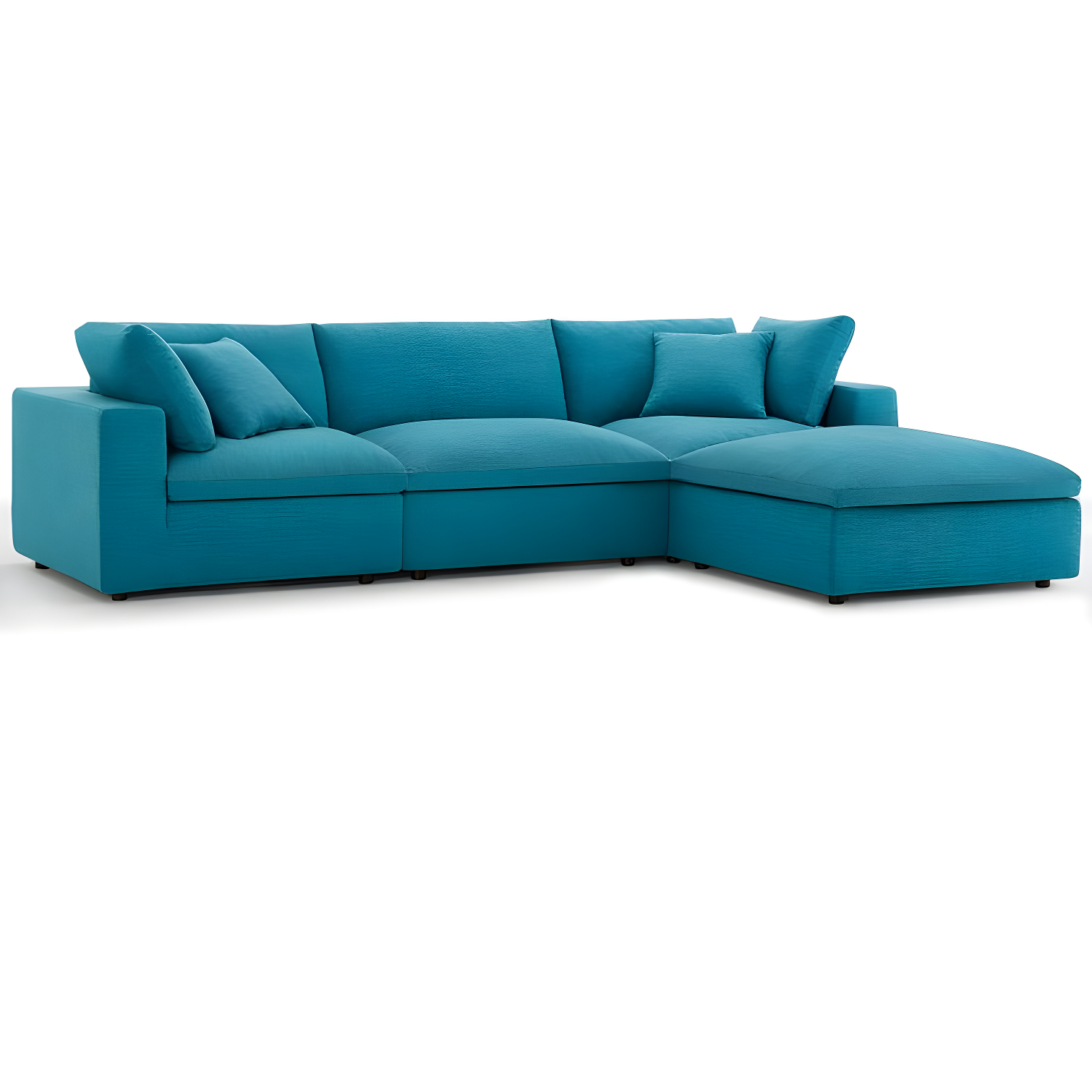 Modway Copper Grove Hrazdan Down-filled 4-piece Sectional Sofa Set