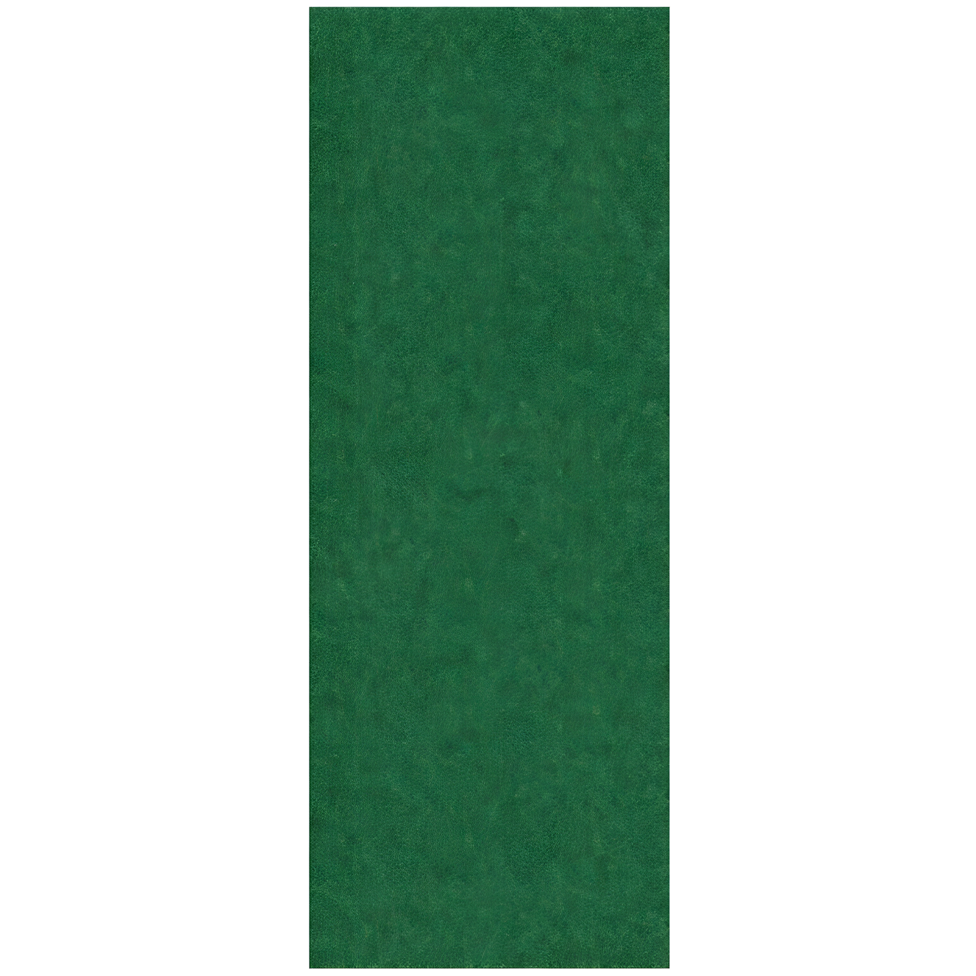 Ottomanson Non-Slip Hallway Runner Rug 2'7" x 6' Indoor/Outdoor Custom Size Utility Carpet for Garage, Green Ribbed