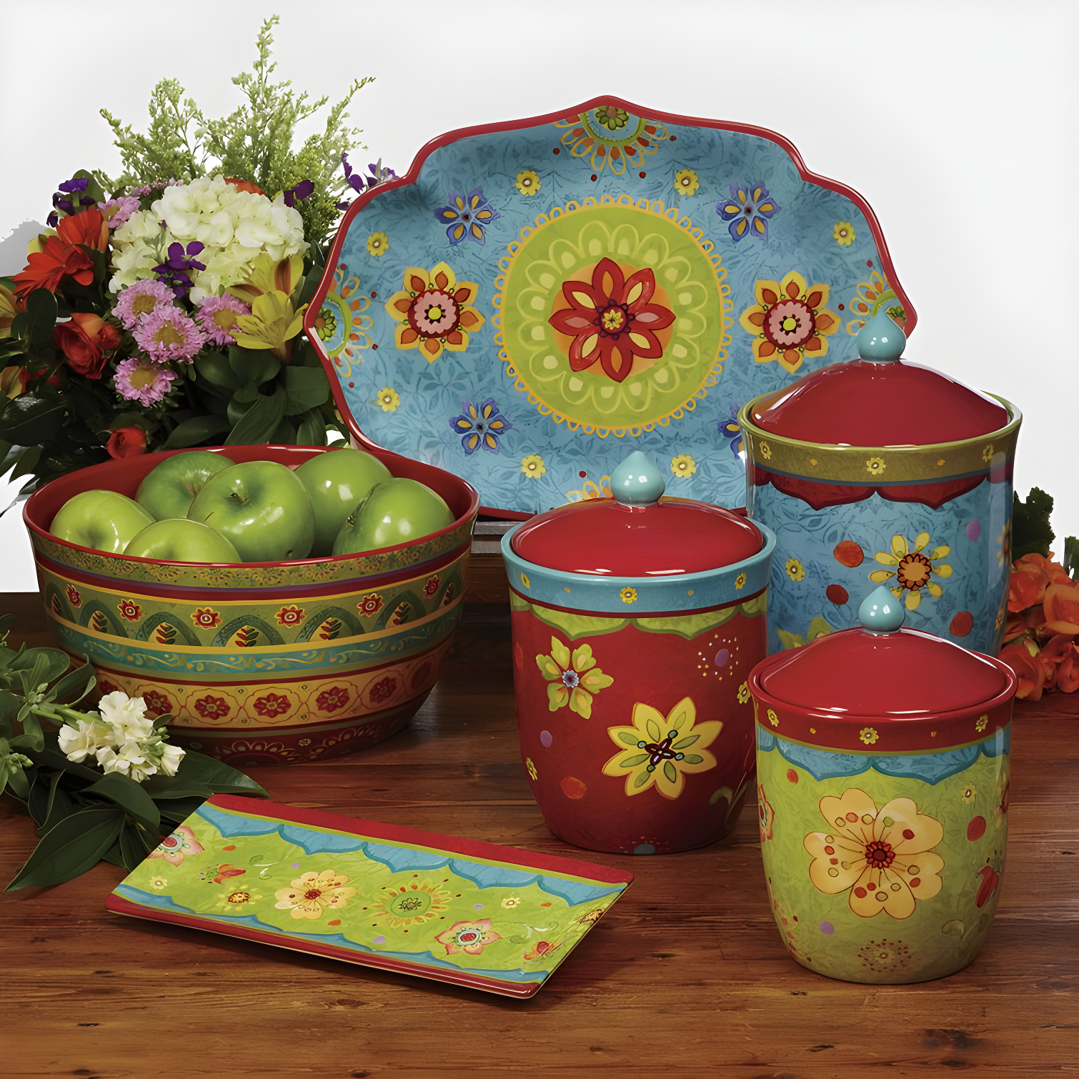 Certified International Tunisian Sunset 4 Piece 8.75" Salad Plate Set & Reviews | Wayfair