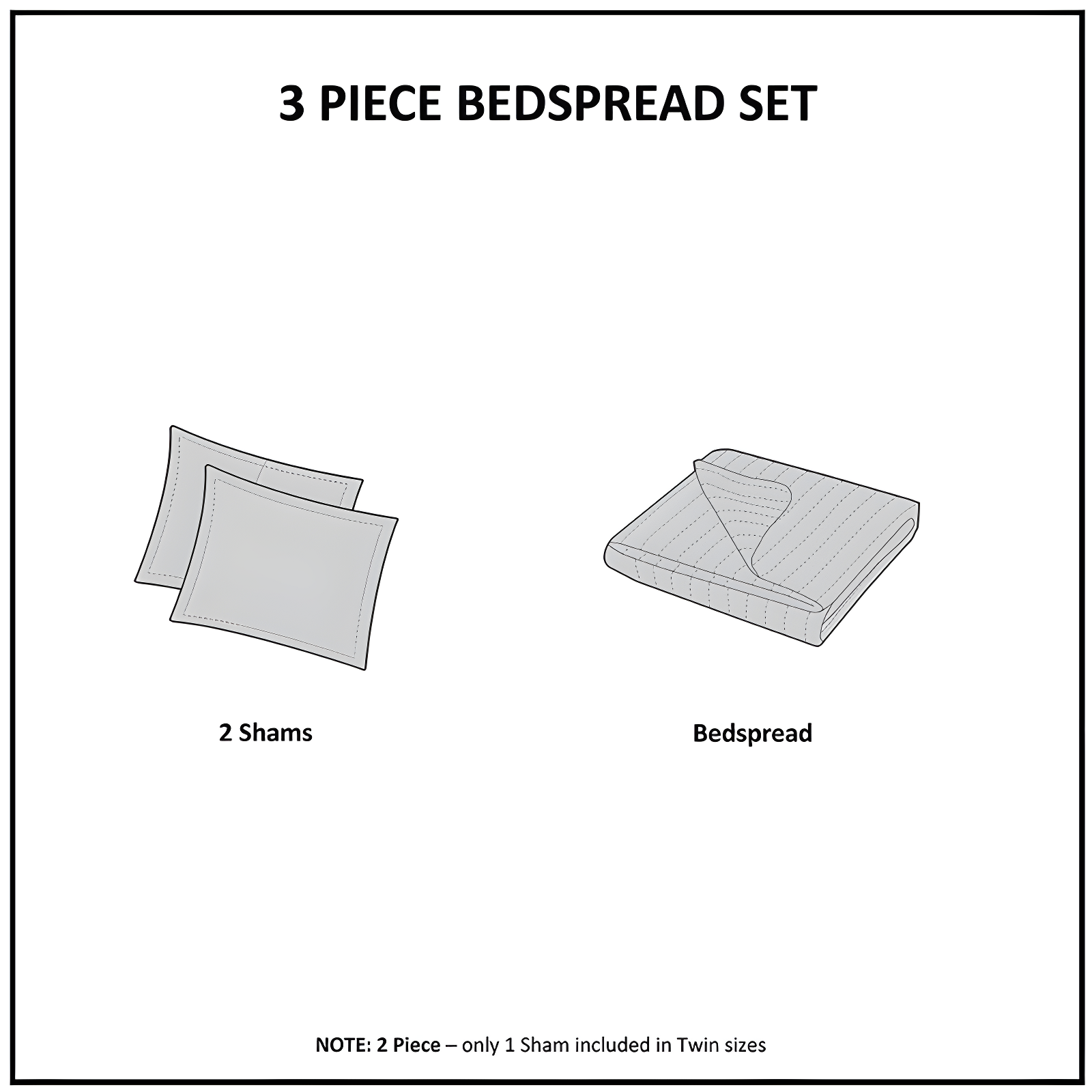 510 Design Oakley 3 Piece Reversible Bedspread Set