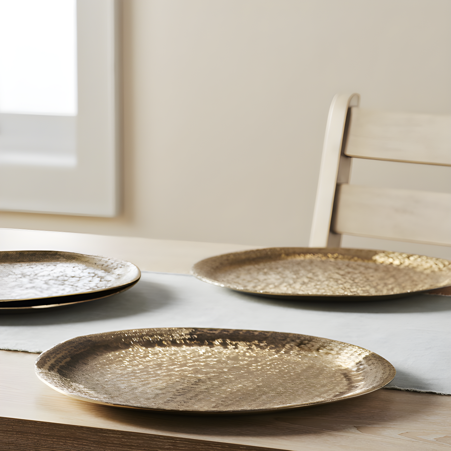Zadia Brushed Metal Charger Plate (Set of 4)