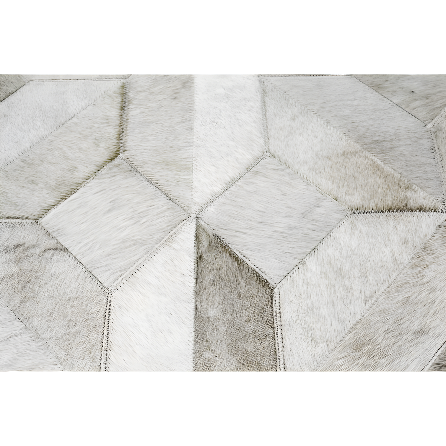 Santa Fe Cowhide Geometric Area Rug in Camel