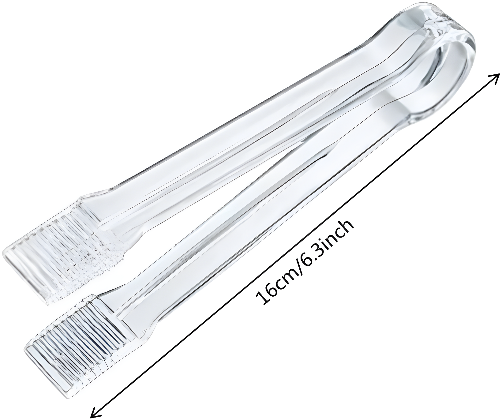 20 Pack of Set Plastic Buffet Serving Tongs Mini Serving Utensil Tongs Appetizers Tongs and Plastic Kitchen Scoops Clear Ice Scoop Buffet Scoop for Candy Dessert Buffet Ice