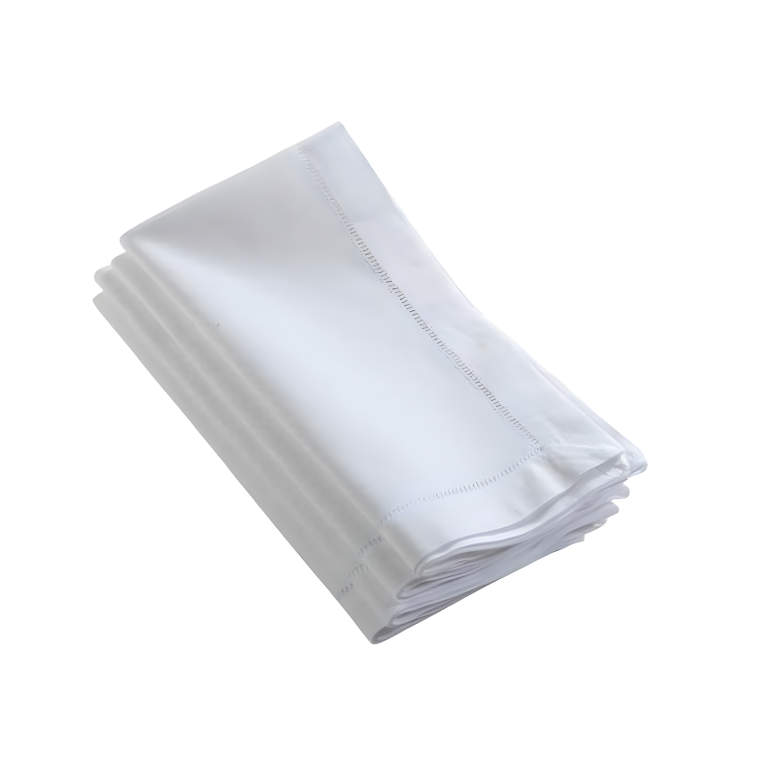 SARO 6100C.W20S 20 in. 24 by 7 Everyday Square Hemstitched Dinner Napkin - White  Set of 4