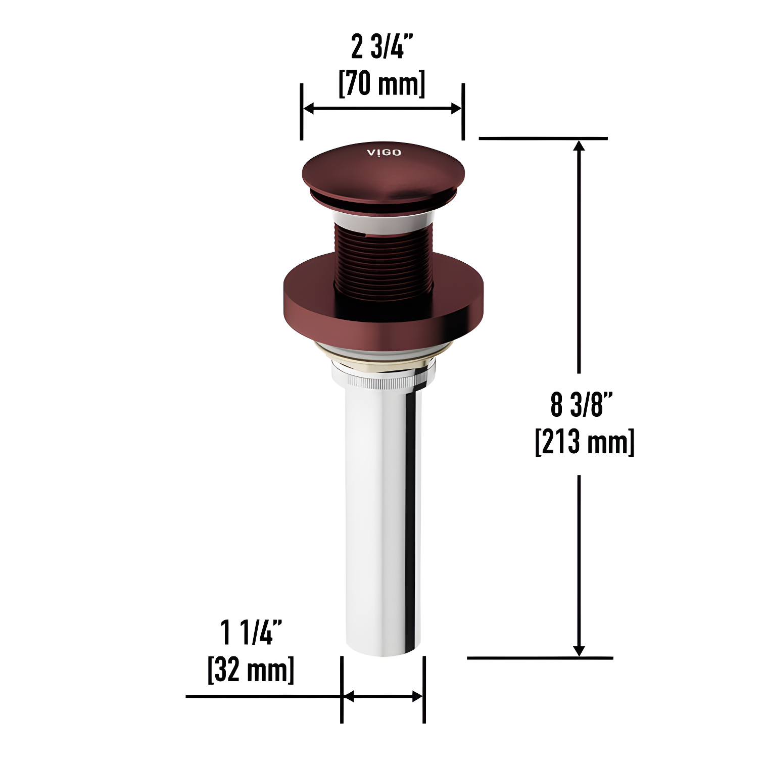 Pop-Up Bathroom Sink Drain