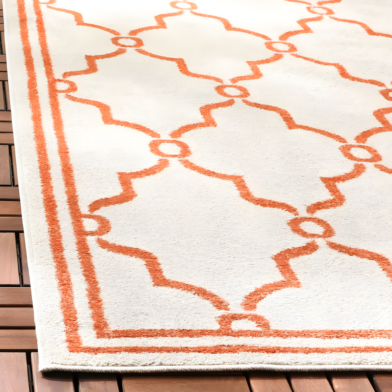 Amherst AMT414 Power Loomed Indoor Runner Rug - Beige/Orange - 2'3"x11' - Safavieh