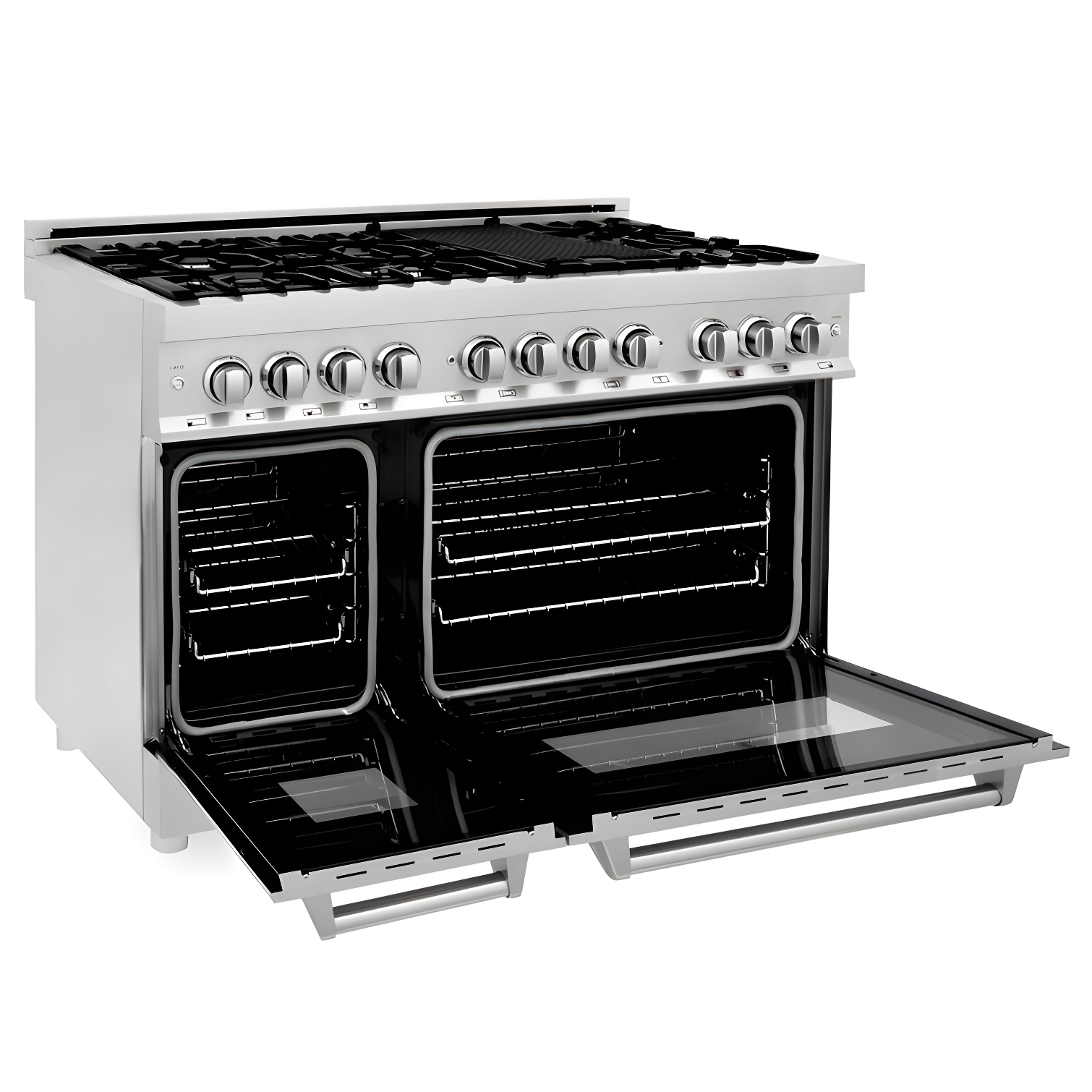 ZLINE 48 in. Legacy Dual Fuel Range w/ 7 Burner Cooktop & 2 Ovens w/ Doors