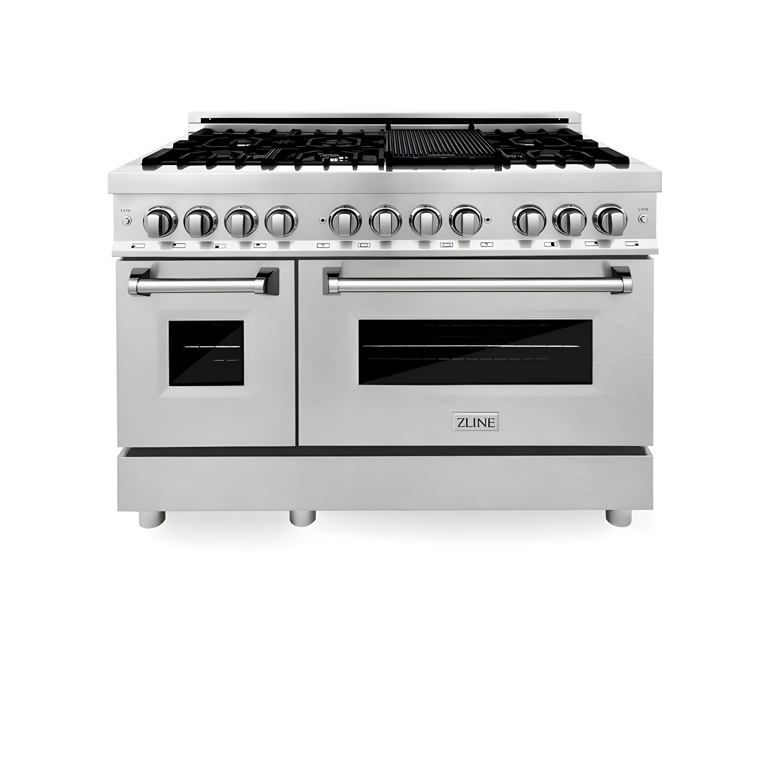 ZLINE 48 in. Legacy Dual Fuel Range w/ 7 Burner Cooktop & 2 Ovens w/ Doors