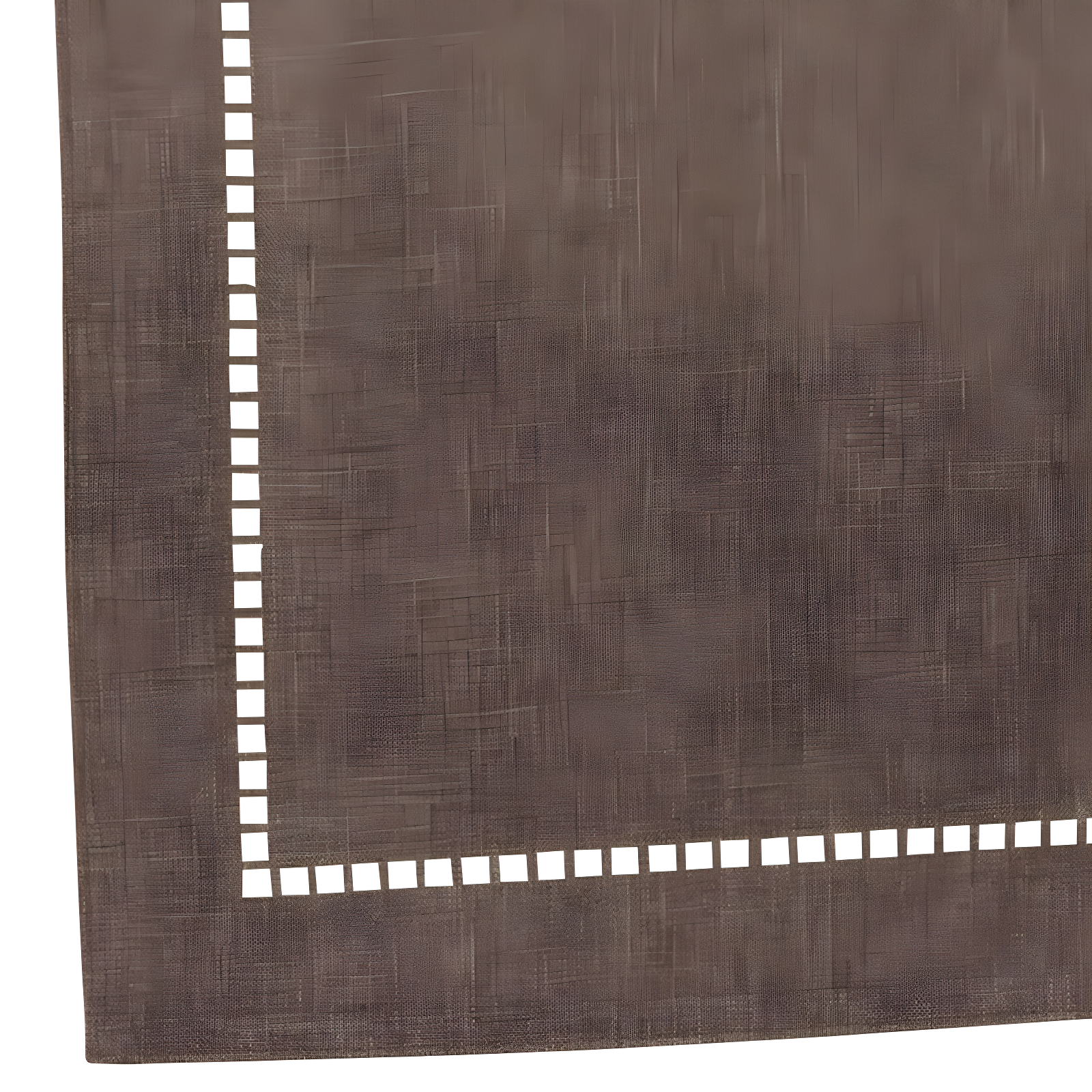 Saro Lifestyle Dining Table Runner With Laser-Cut Hemstitch Design, Charcoal, 14" x 54"