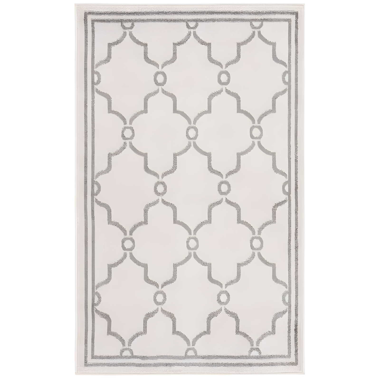 Amherst AMT414 Power Loomed Indoor Area Rug - Ivory/Grey - 4'x6' - Safavieh