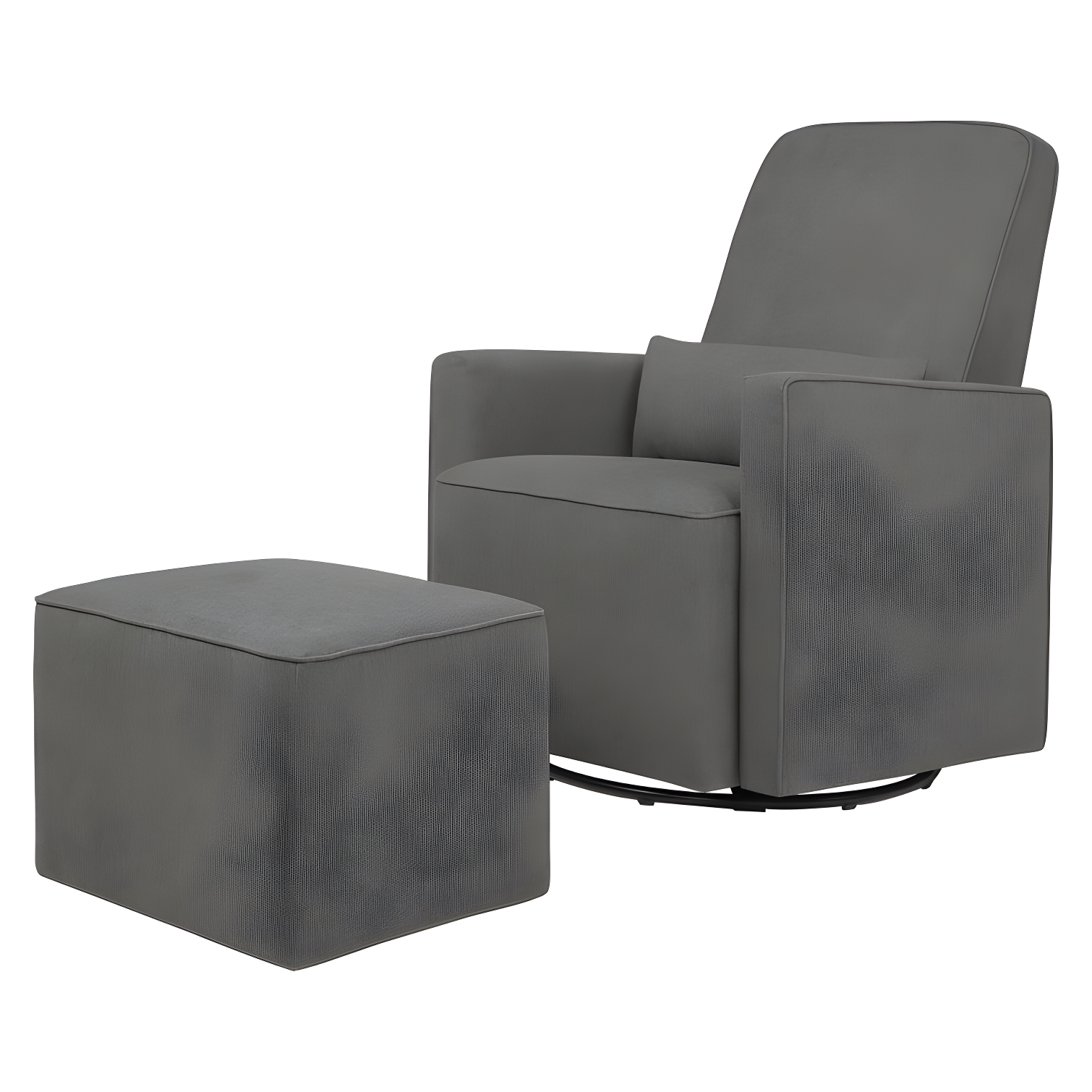 Olive Swivel Glider with Ottoman
