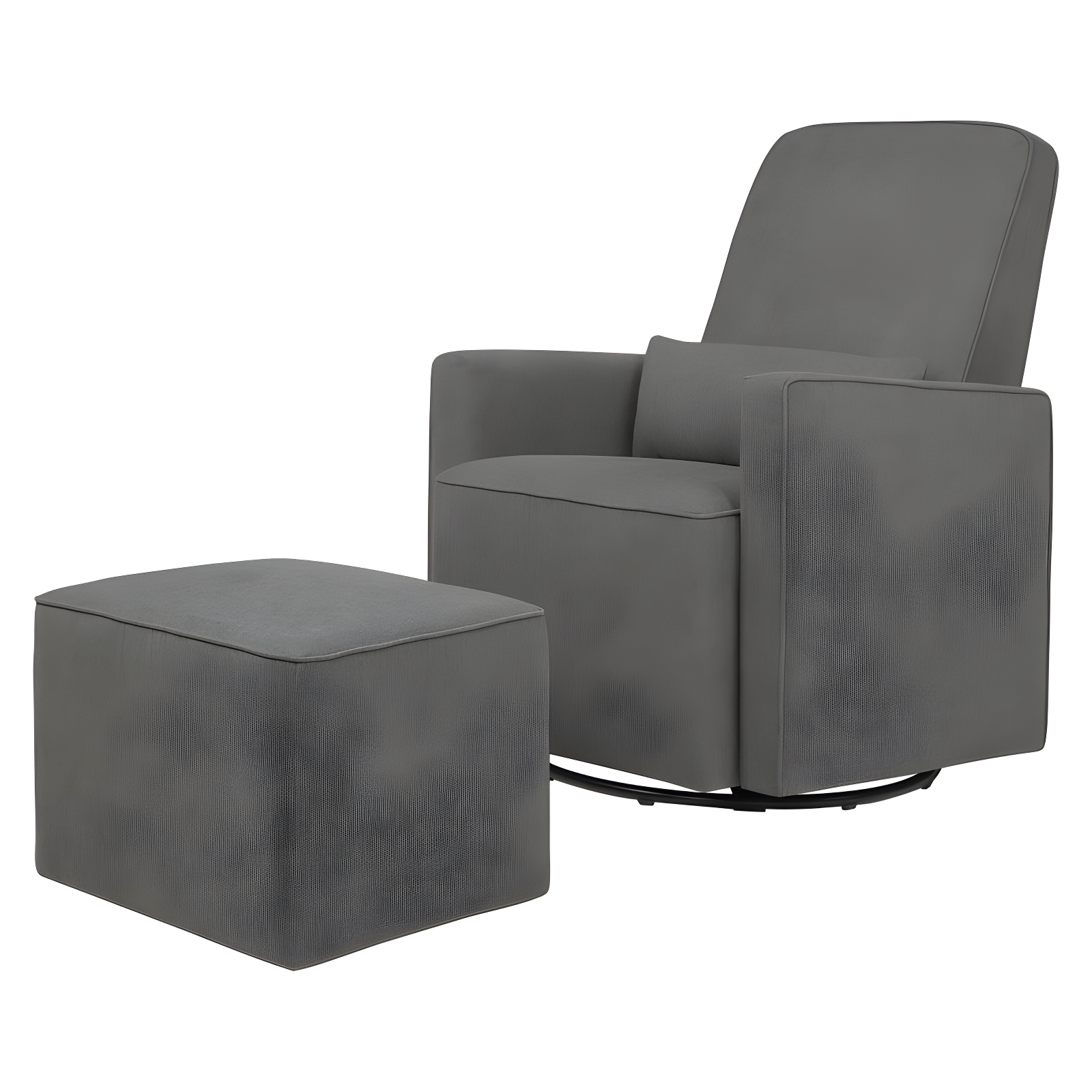 Olive Swivel Glider with Ottoman