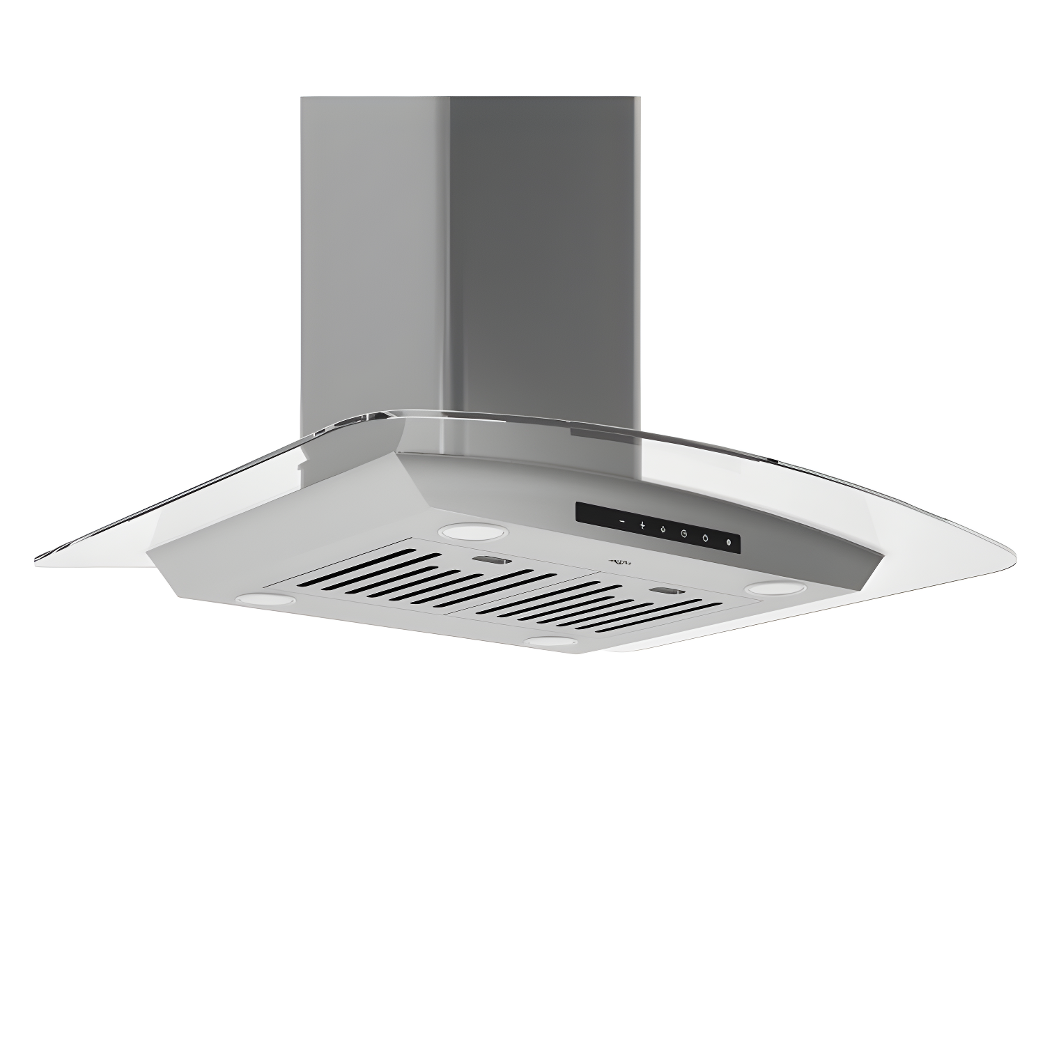 Ancona Ancona 30" Stainless Steel 650 CFM Convertible Island Range Hood with Baffle Filter AN-1418