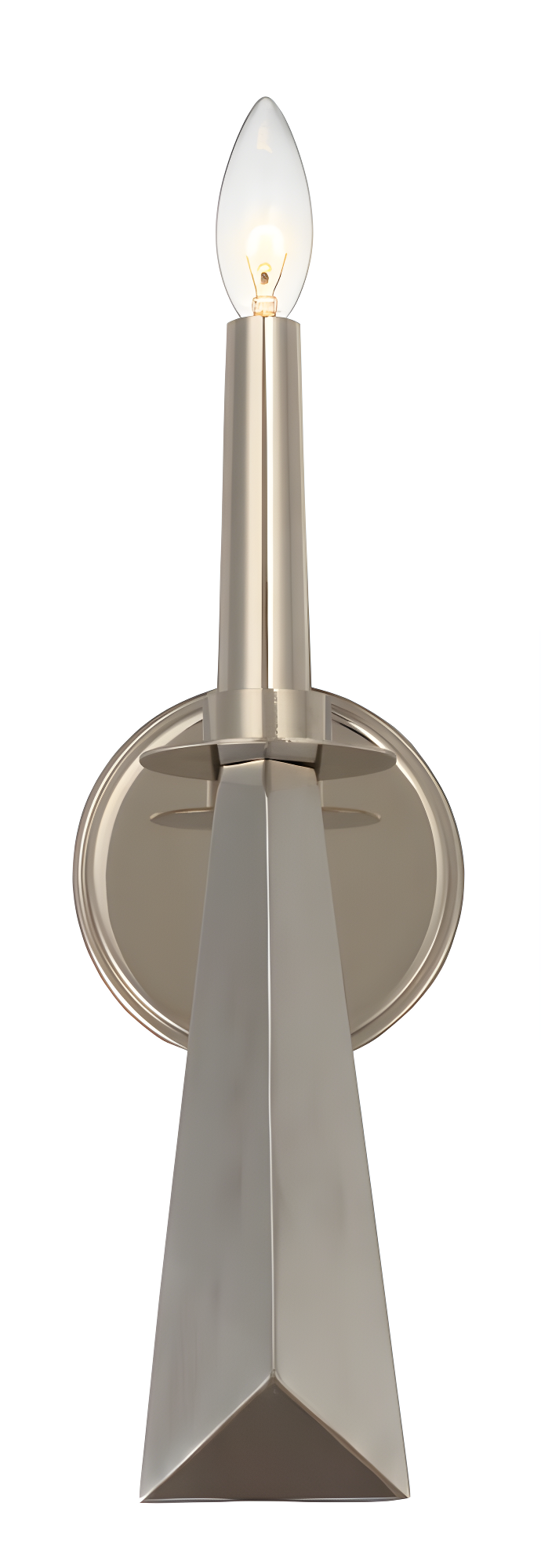 Crystorama Lighting Palmer 1 - Light Sconce in  Polished Nickel