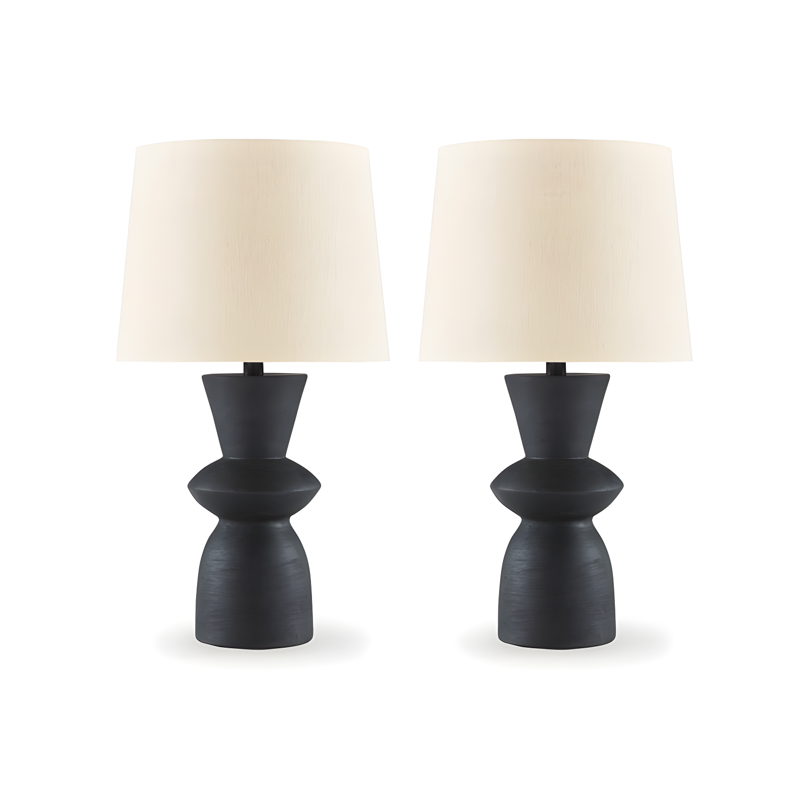 Benjara Solid Wood Table Lamp (Set of 2)