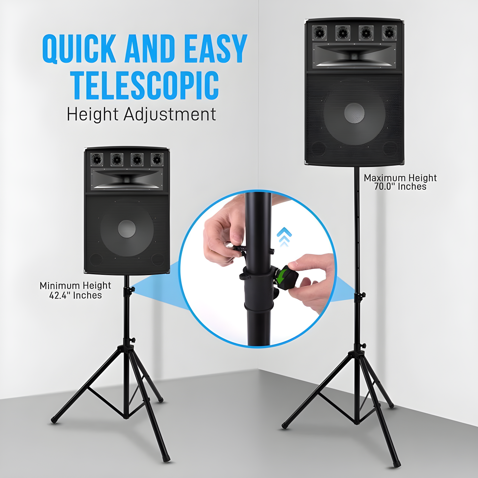 Pyle 70'' Adjustable Height Speaker Stand