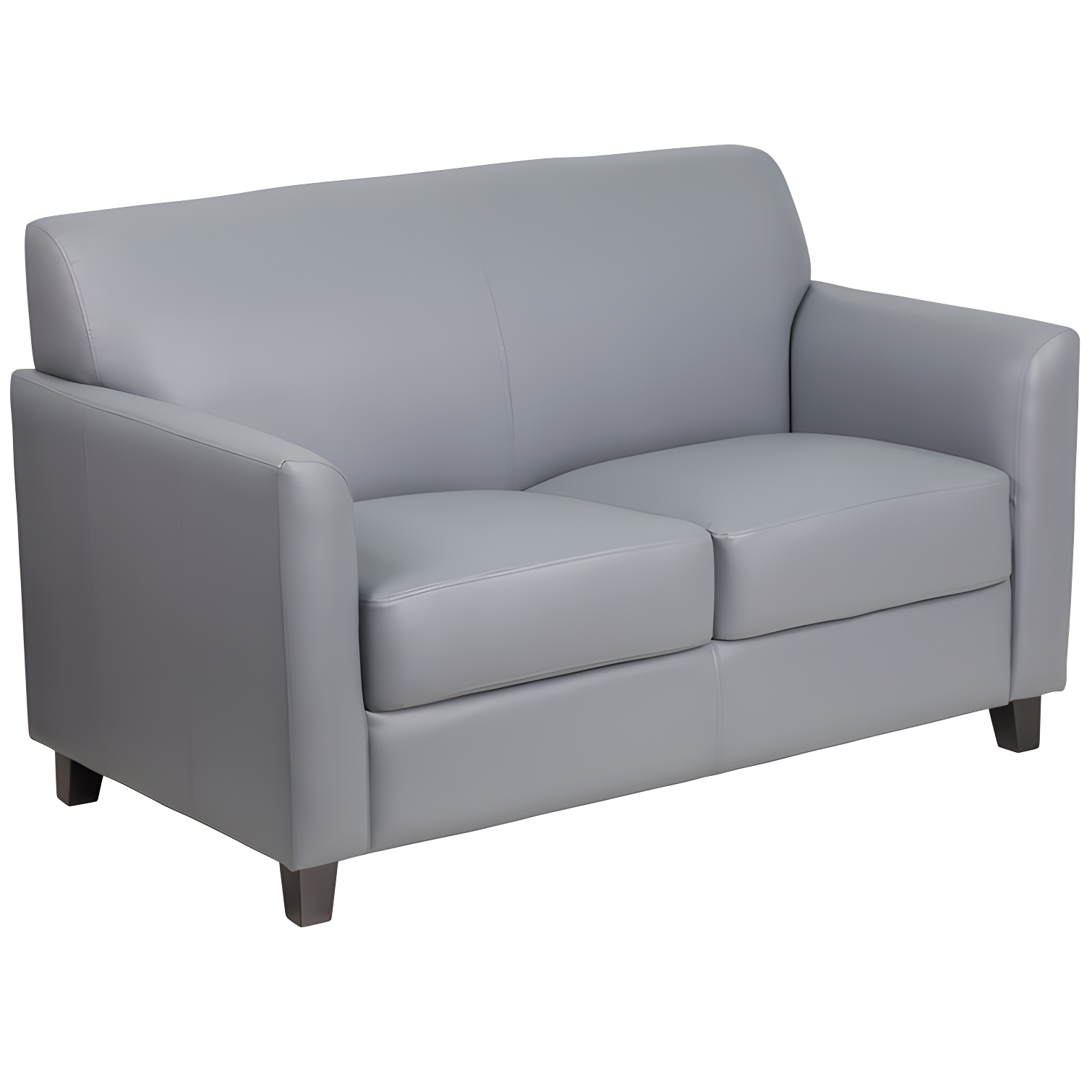 Hercules Junkersfeld 52" Modern LeatherSoft Upholstered Reception Loveseat
