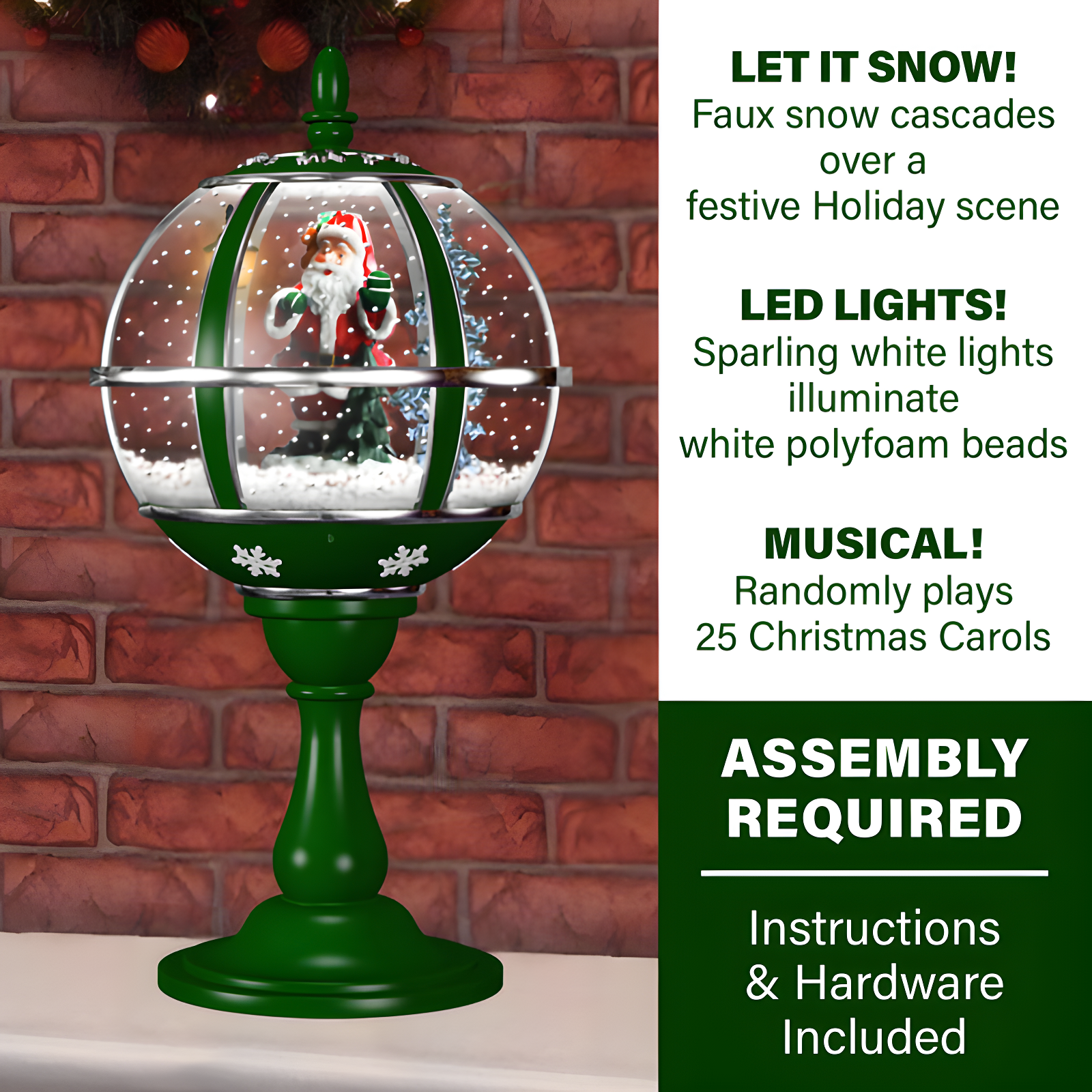 Fraser Hill Farm 23" Musical Tabletop Globe