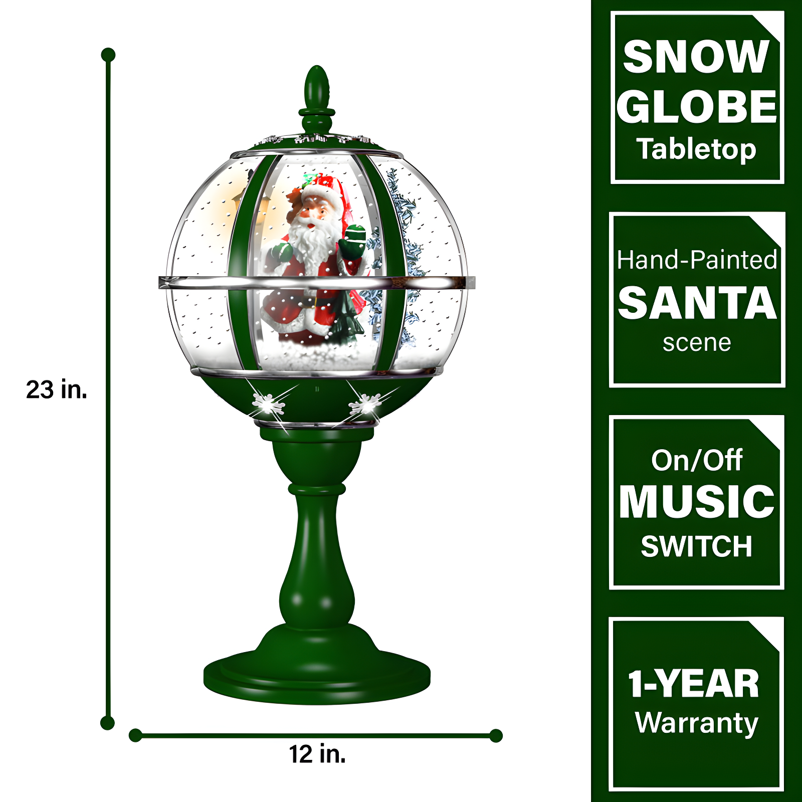 Fraser Hill Farm 23" Musical Tabletop Globe