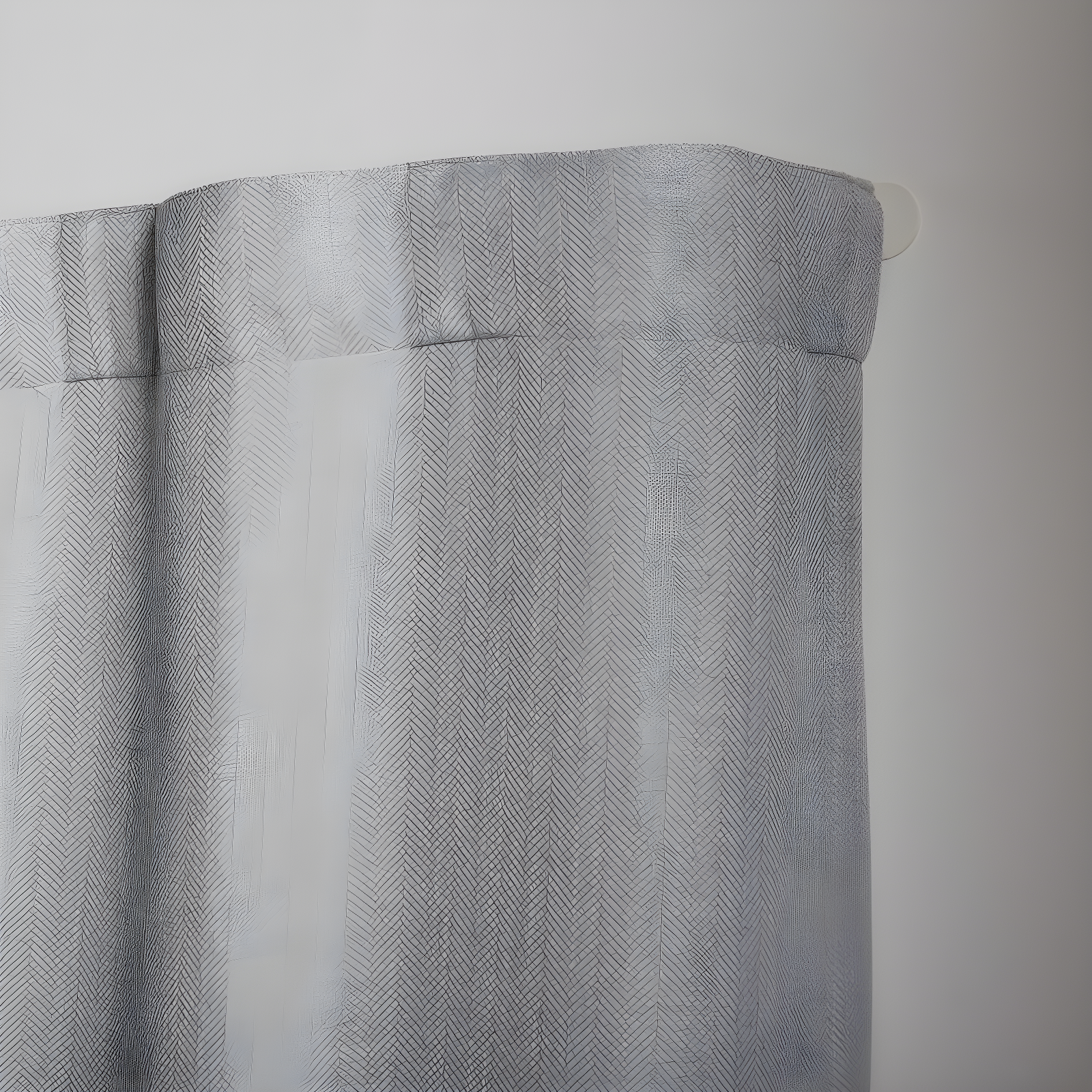 EXCLUSIVE HOME Fetter Wrap Around Double Curtain Rod, Matte Silver, 83.5"-120"