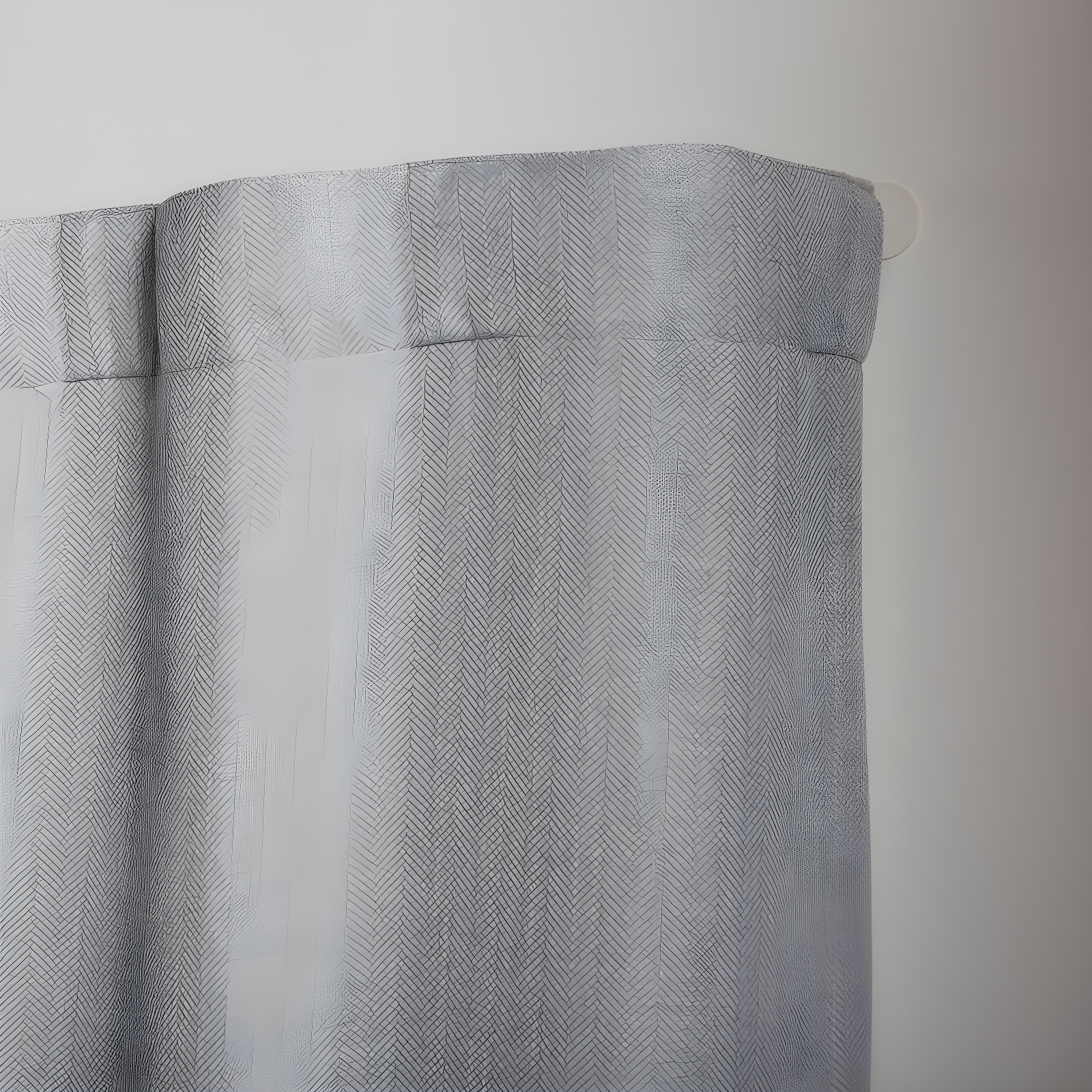 EXCLUSIVE HOME Fetter Wrap Around Double Curtain Rod, Matte Silver, 83.5"-120"