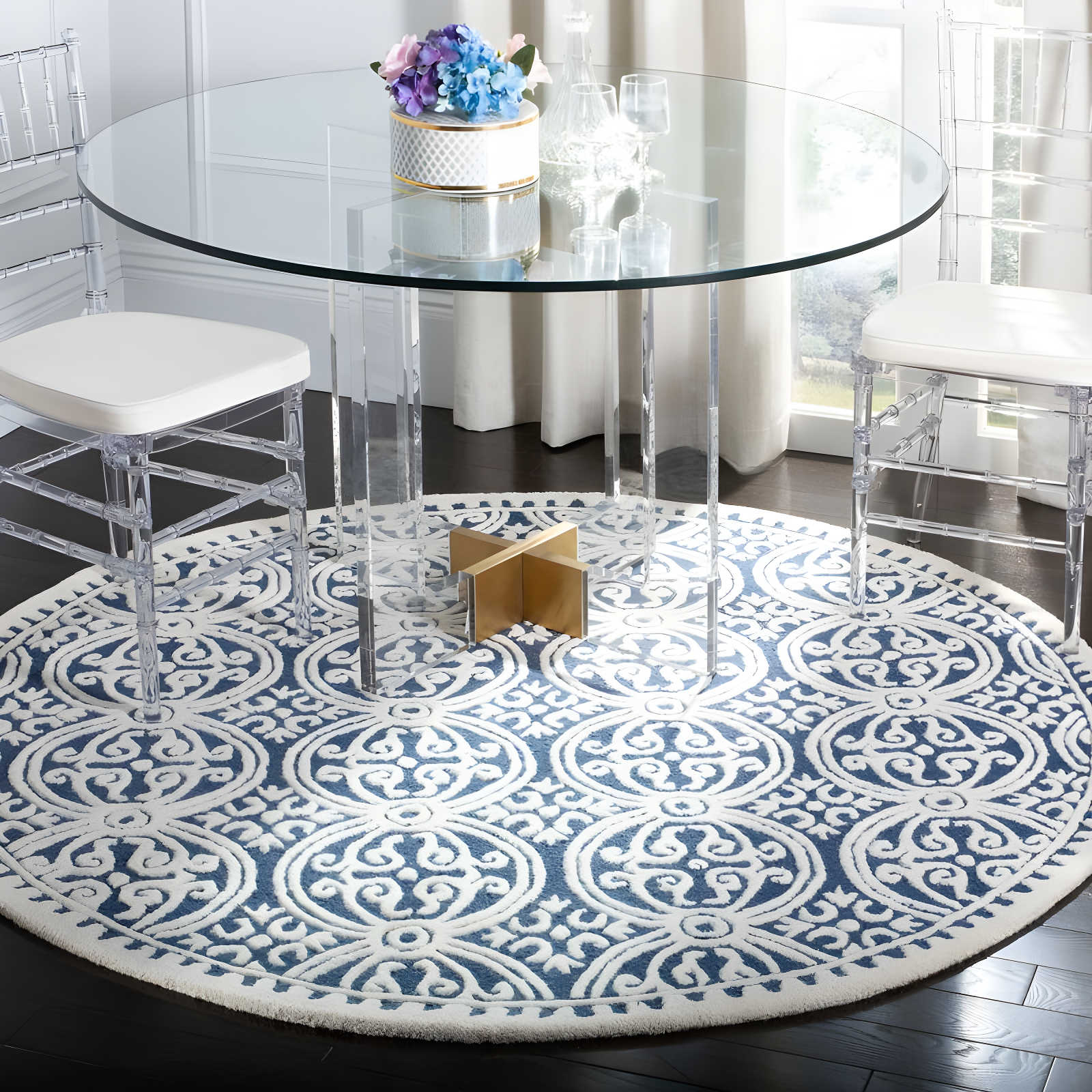 Cambridge CAM123 Hand Tufted Area Rug  - Safavieh