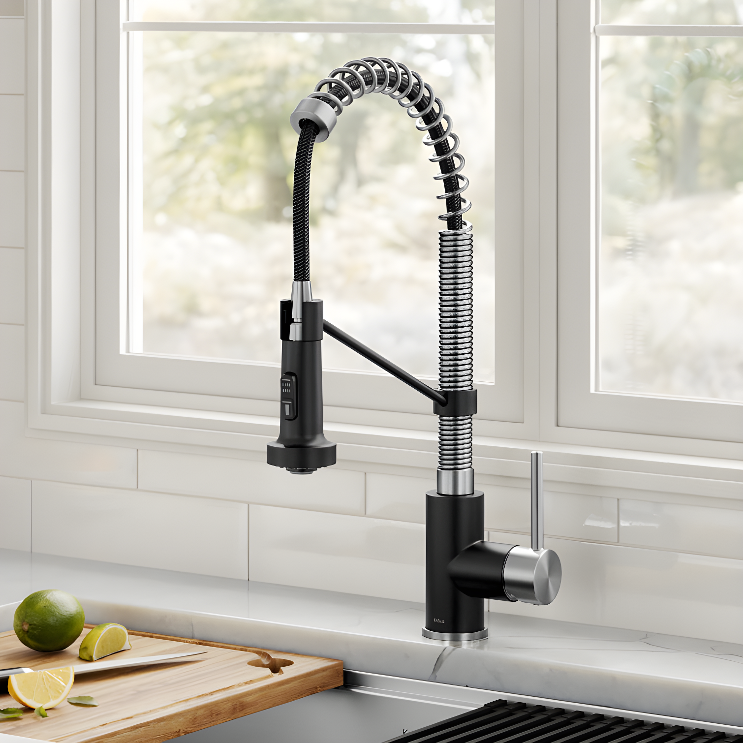 KRAUS Bolden Commercial Style 2-Function Single Handle Pull Down Kitchen Faucet