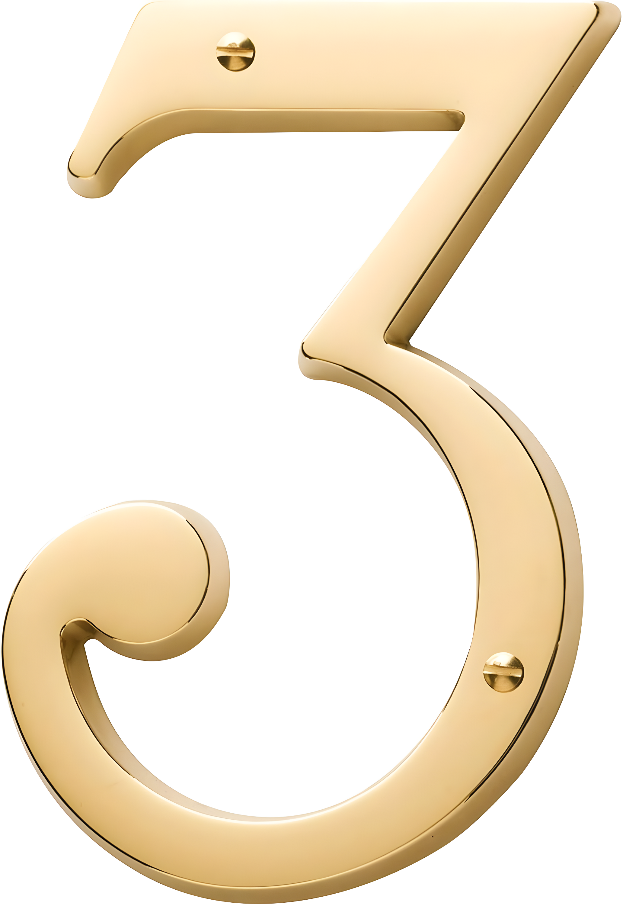 4.75" H Brass House Number