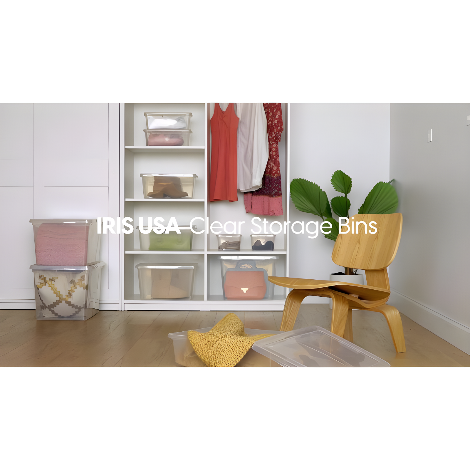 IRIS USA 17 Quart Clear Storage Box, Clear