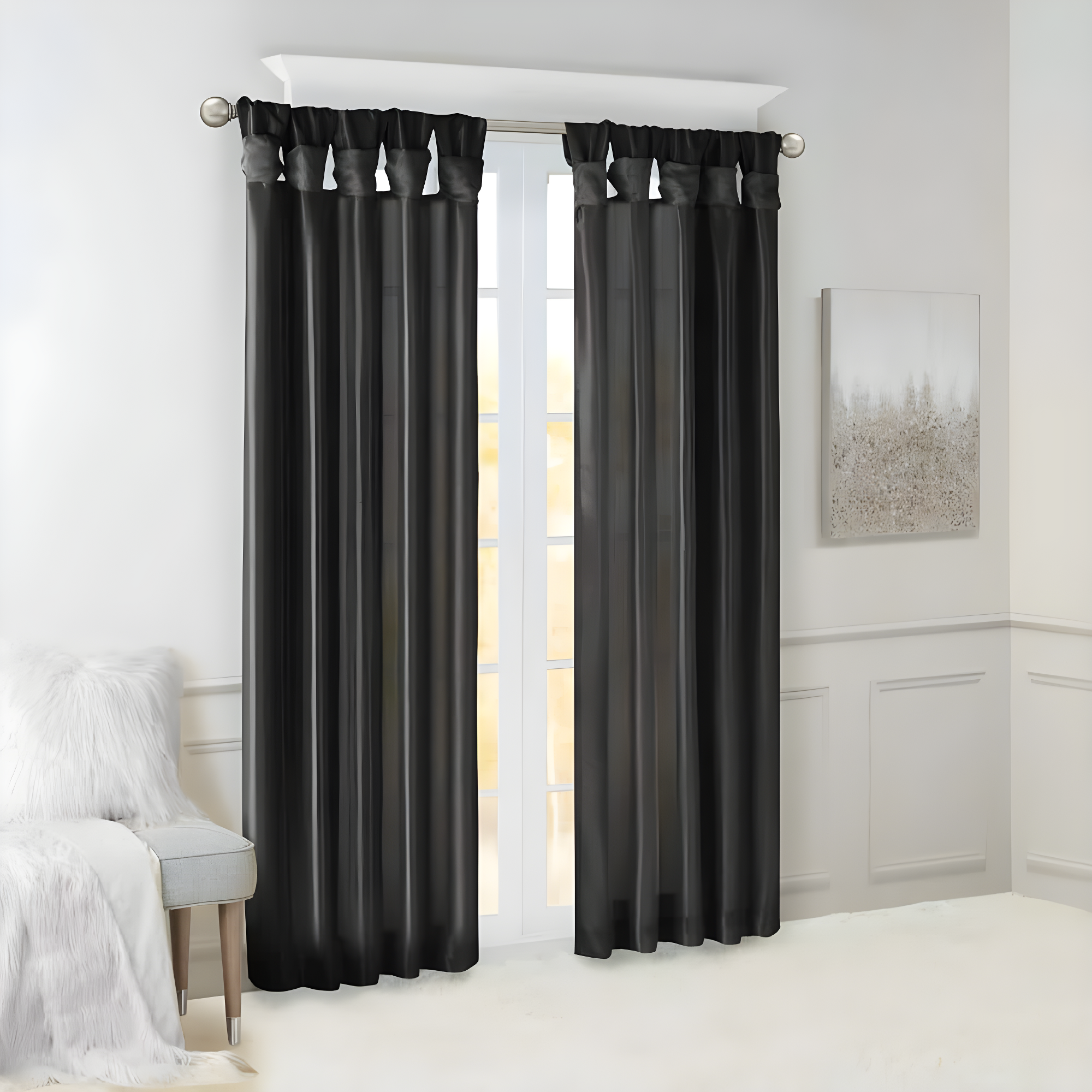 Polyester Single Curtain Panel Panel