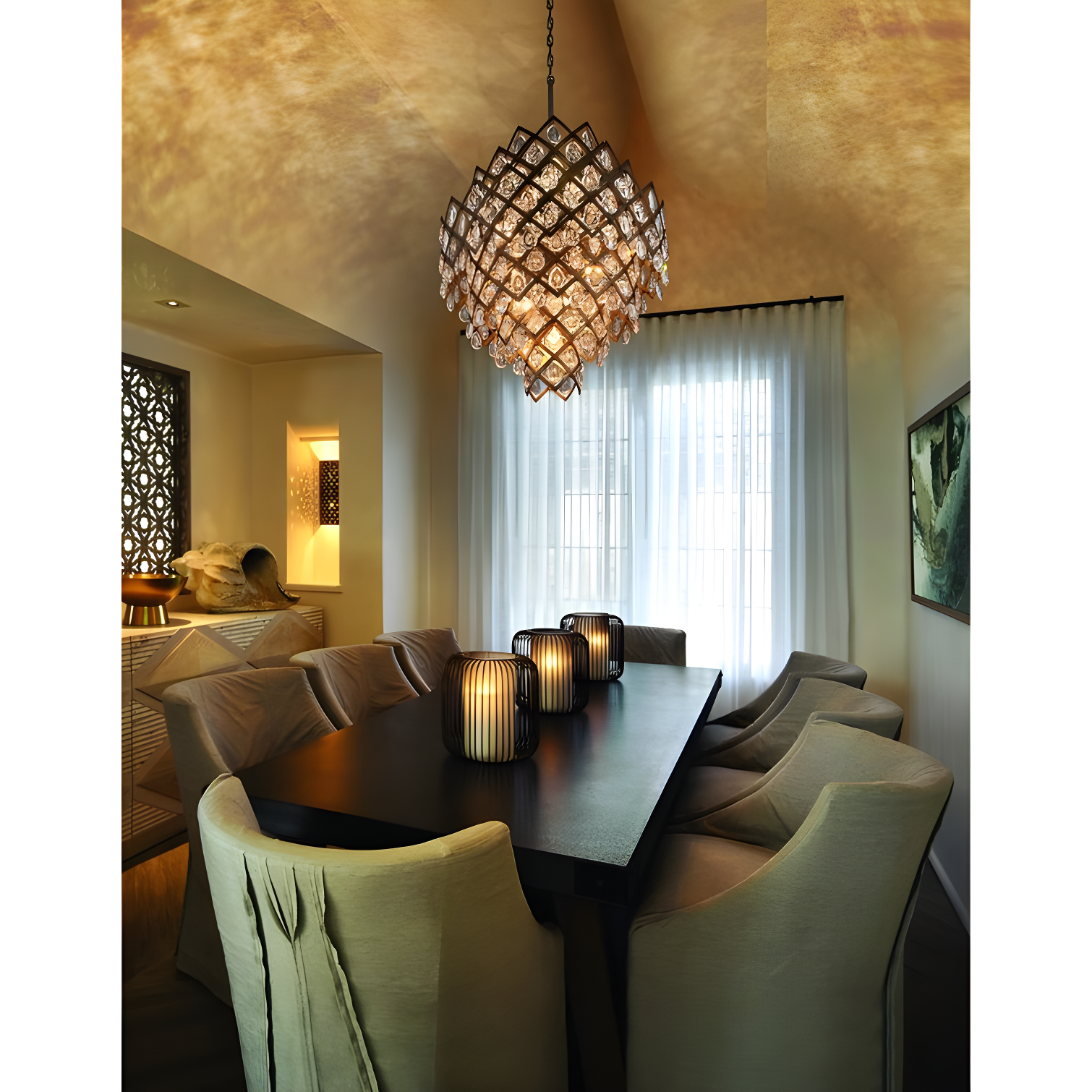 Tiara 11-Light Unique / Statement Geometric Chandelier
