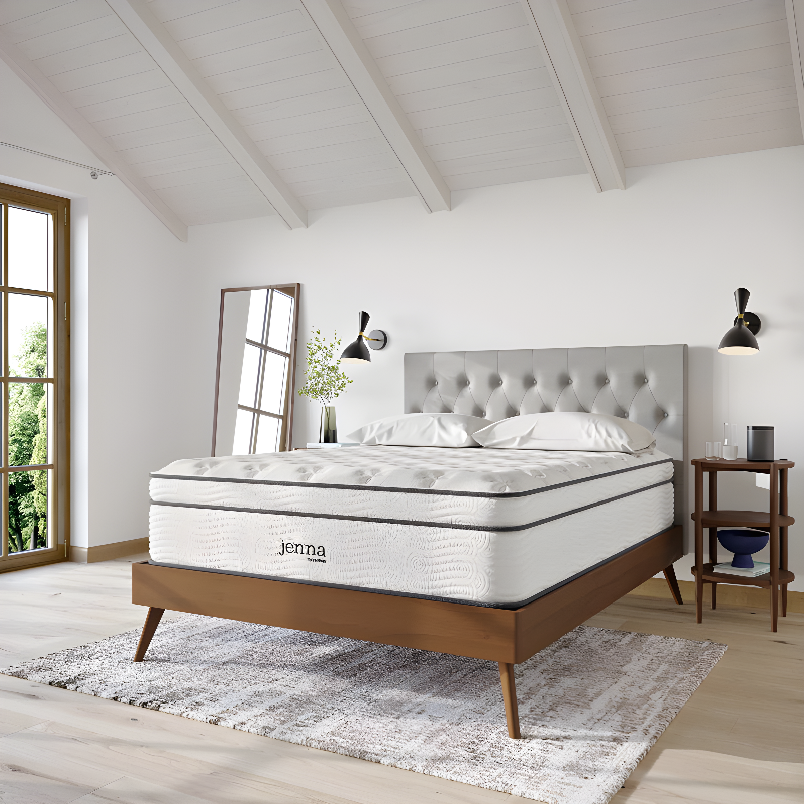Modway Jenna 14-inch Euro Top Pocket Spring Mattress