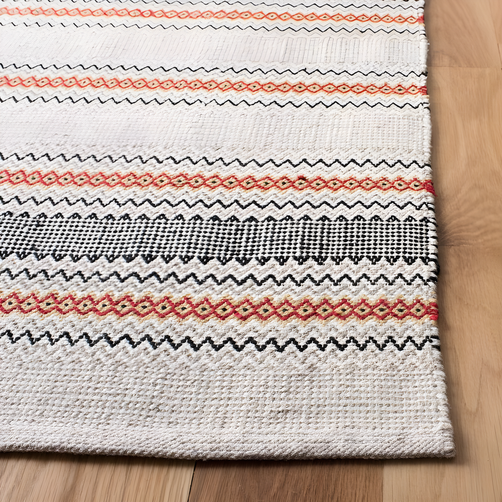 Montauk MTK536 Hand Woven Runner Rug - Red/Beige - 2'3"x8' - Safavieh.