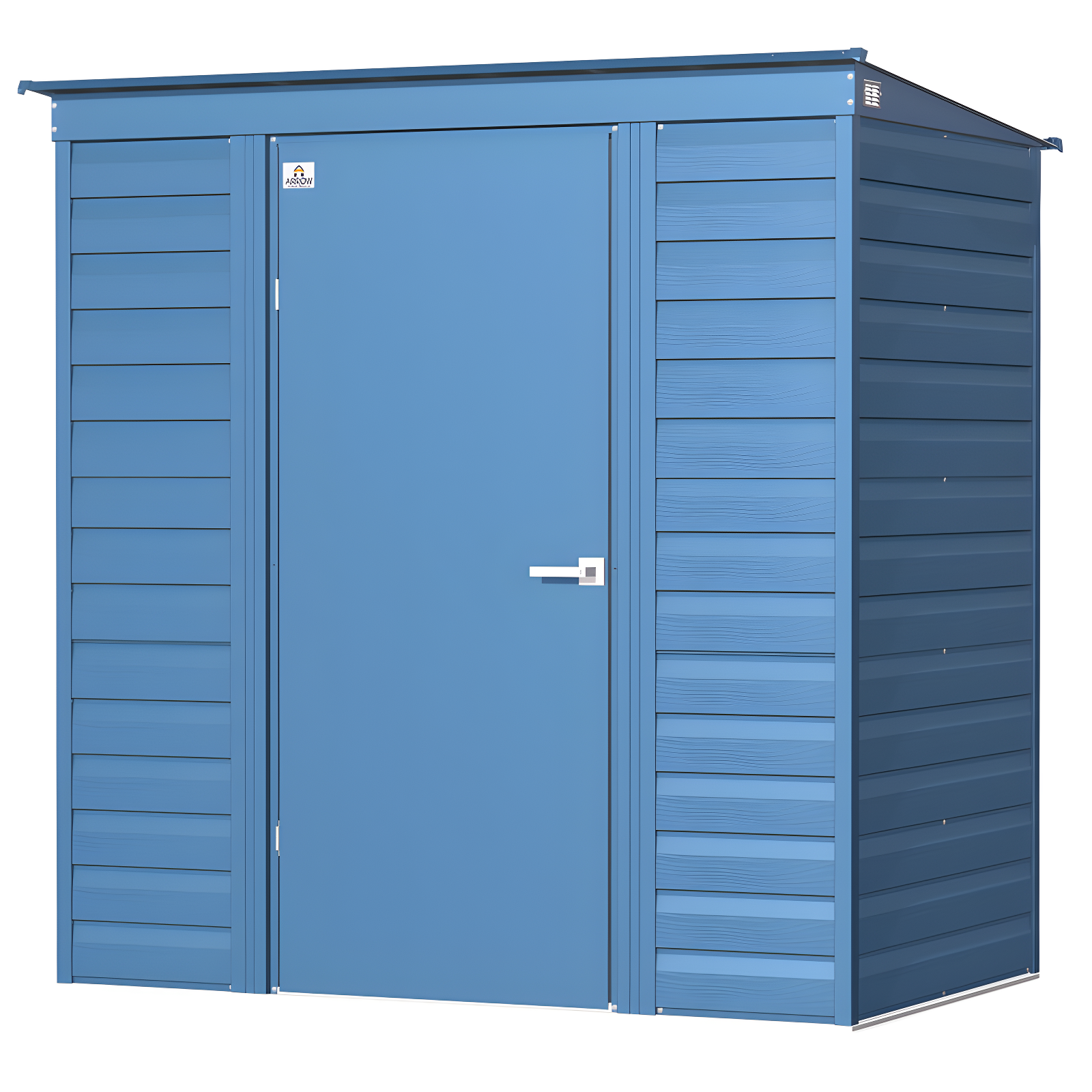 6 ft. W x 4 ft. D Steel Horizontal Storage Shed