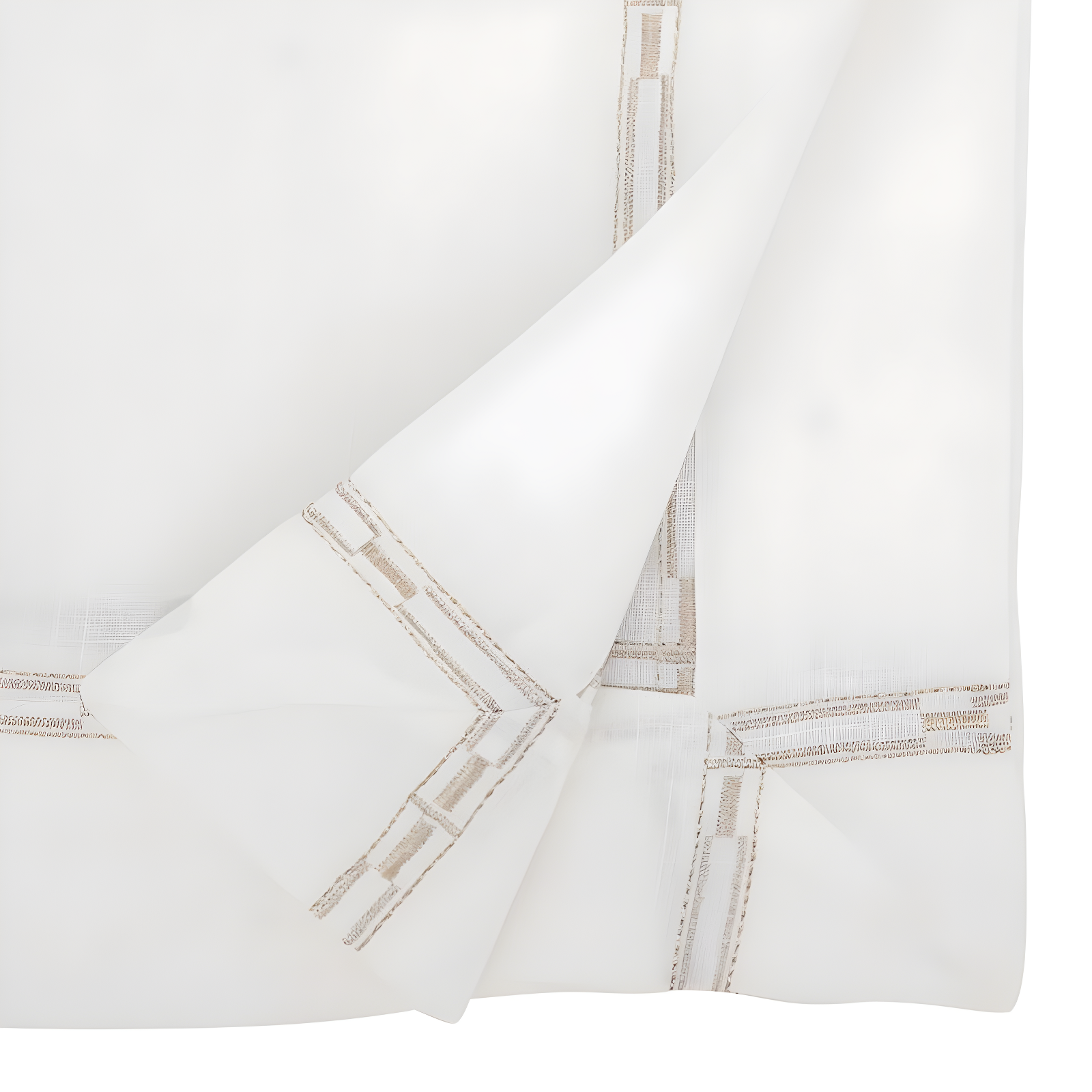 Saro Lifestyle Luxurious Tablecloth with Intricate Embroidery, 72"x160", Gold