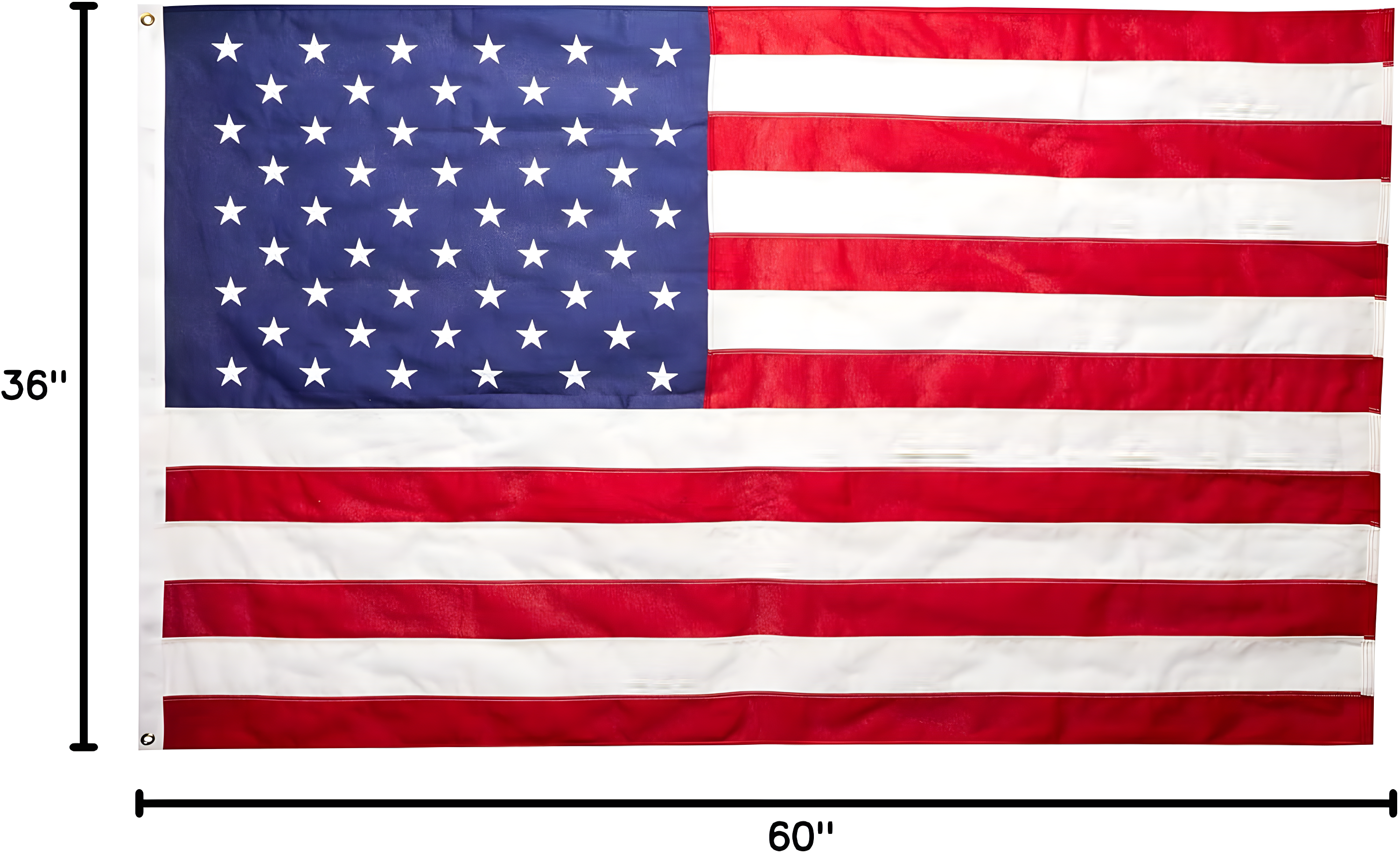 American Flag 3ft x 5ft Valley Forge Koralex II 2-Ply Sewn Polyester
