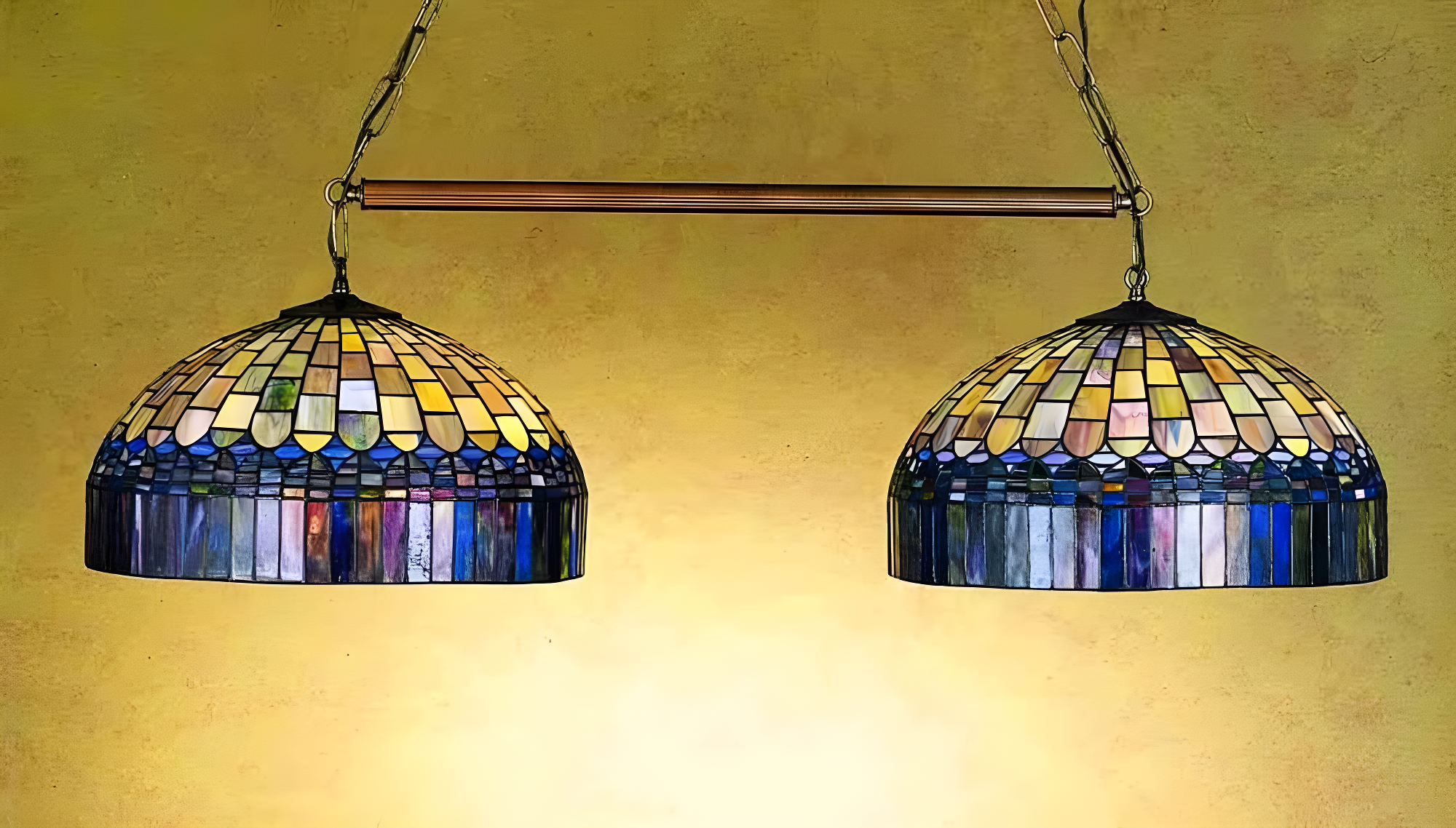 Meyda Tiffany 28515 Tiffany Candice 6 Light 42" Wide Linear Chandelier - Tiffany Glass
