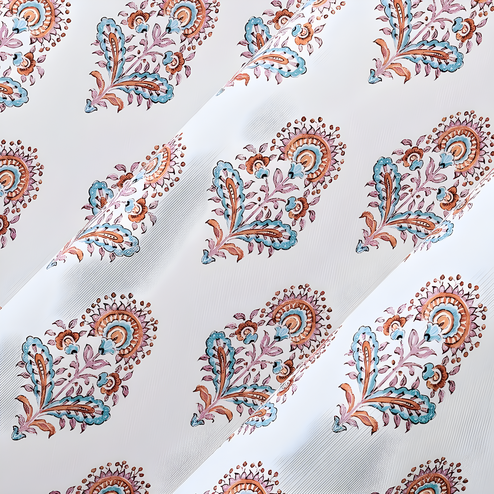 40"x84" No. 918 Light Filtering Semi-Sheer Avie Global Medallion Grommet Curtain Panel Apricot Orange: Modern Decor