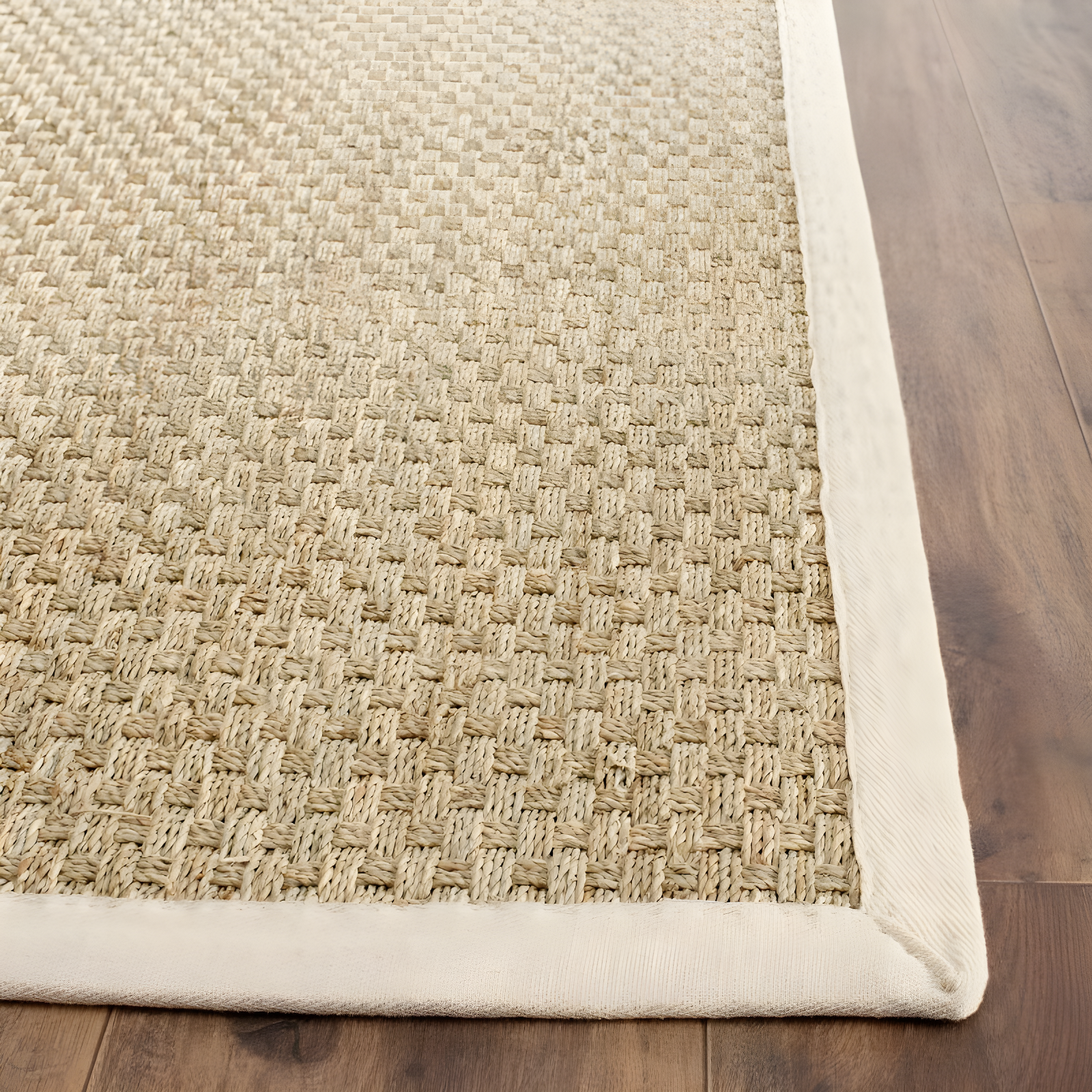 Natural Fiber NF114 Power Loomed Area Rug - Natural/Ivory - 6'x6' - Safavieh.