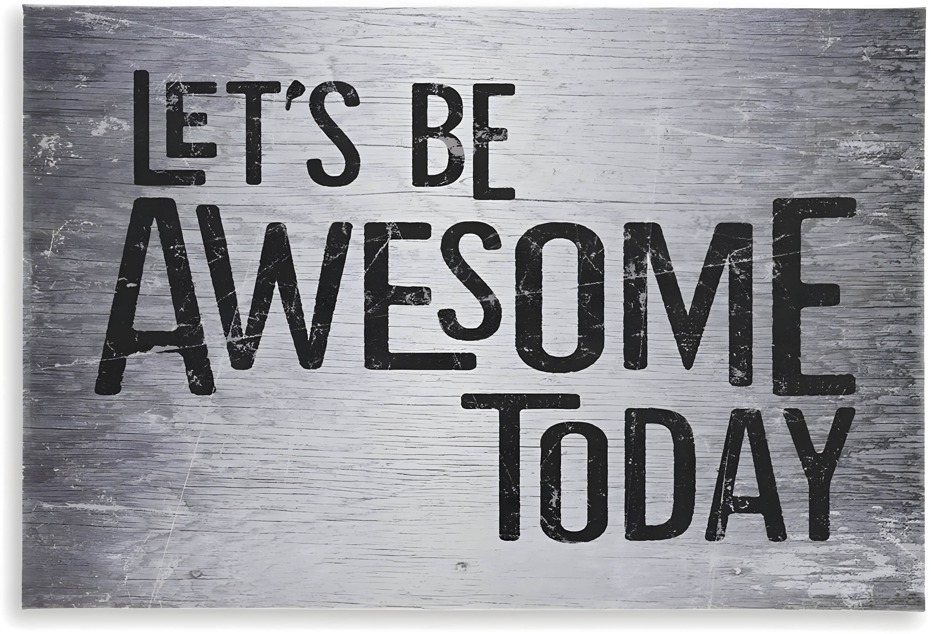 Black and White Motivational Quote Canvas Print, 24" x 16"