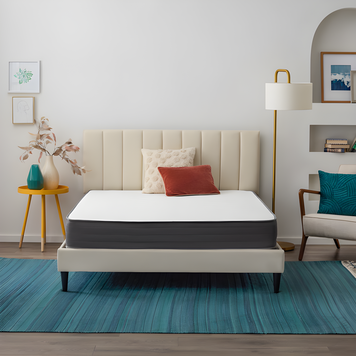 Linenspa Essentials 8 In. Firm Gel Memory Foam Hybrid Mattress