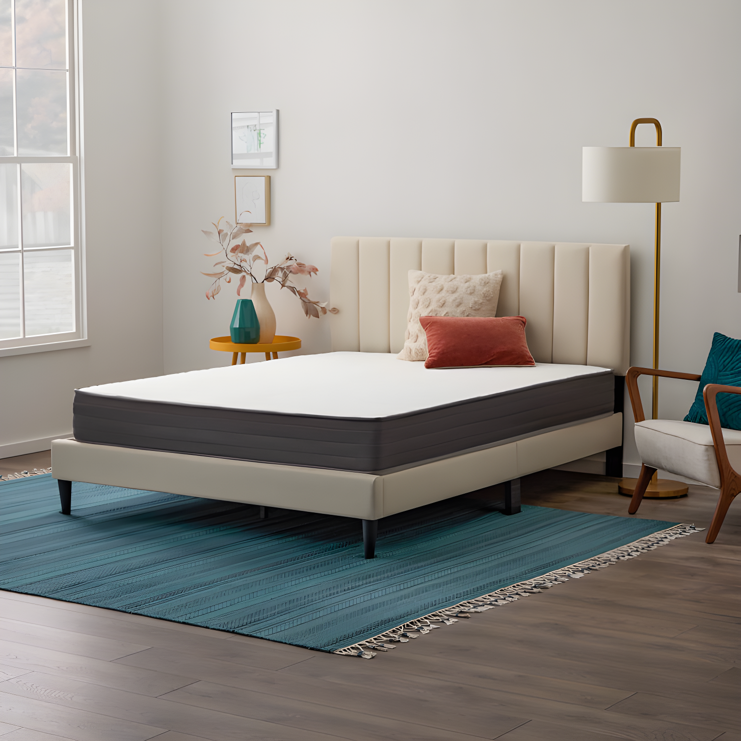 Linenspa Essentials 8 In. Firm Gel Memory Foam Hybrid Mattress