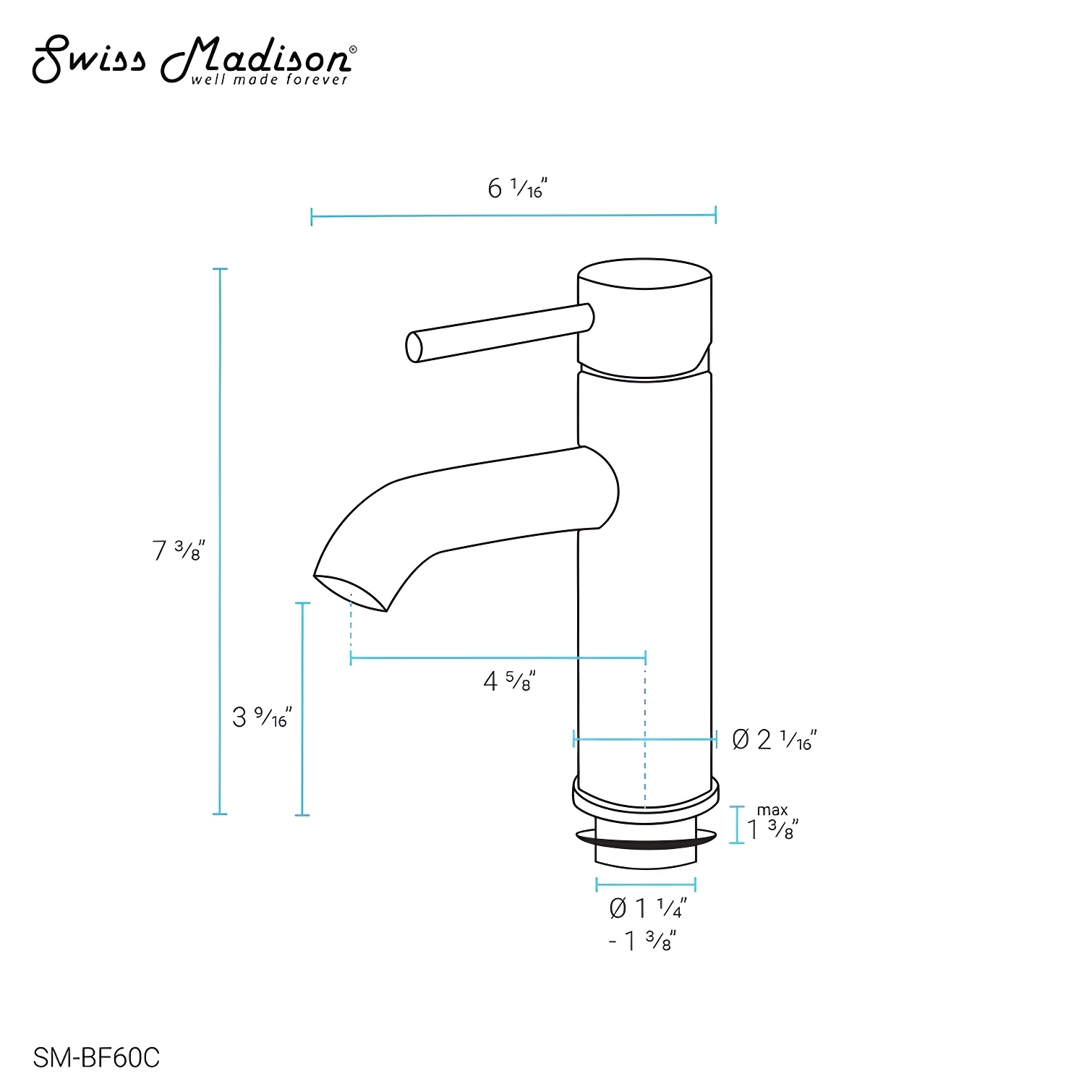 Ivy Single Hole, Single-Handle, Bathroom Faucet