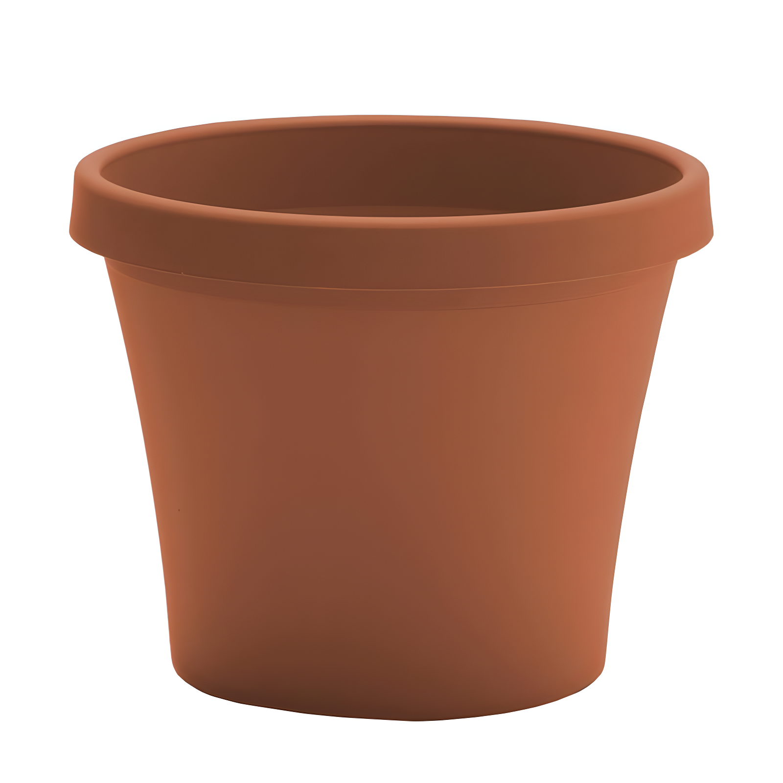Bloem TerraPot 10.7 in. H X 12 in. D Resin Planter Terracotta Clay