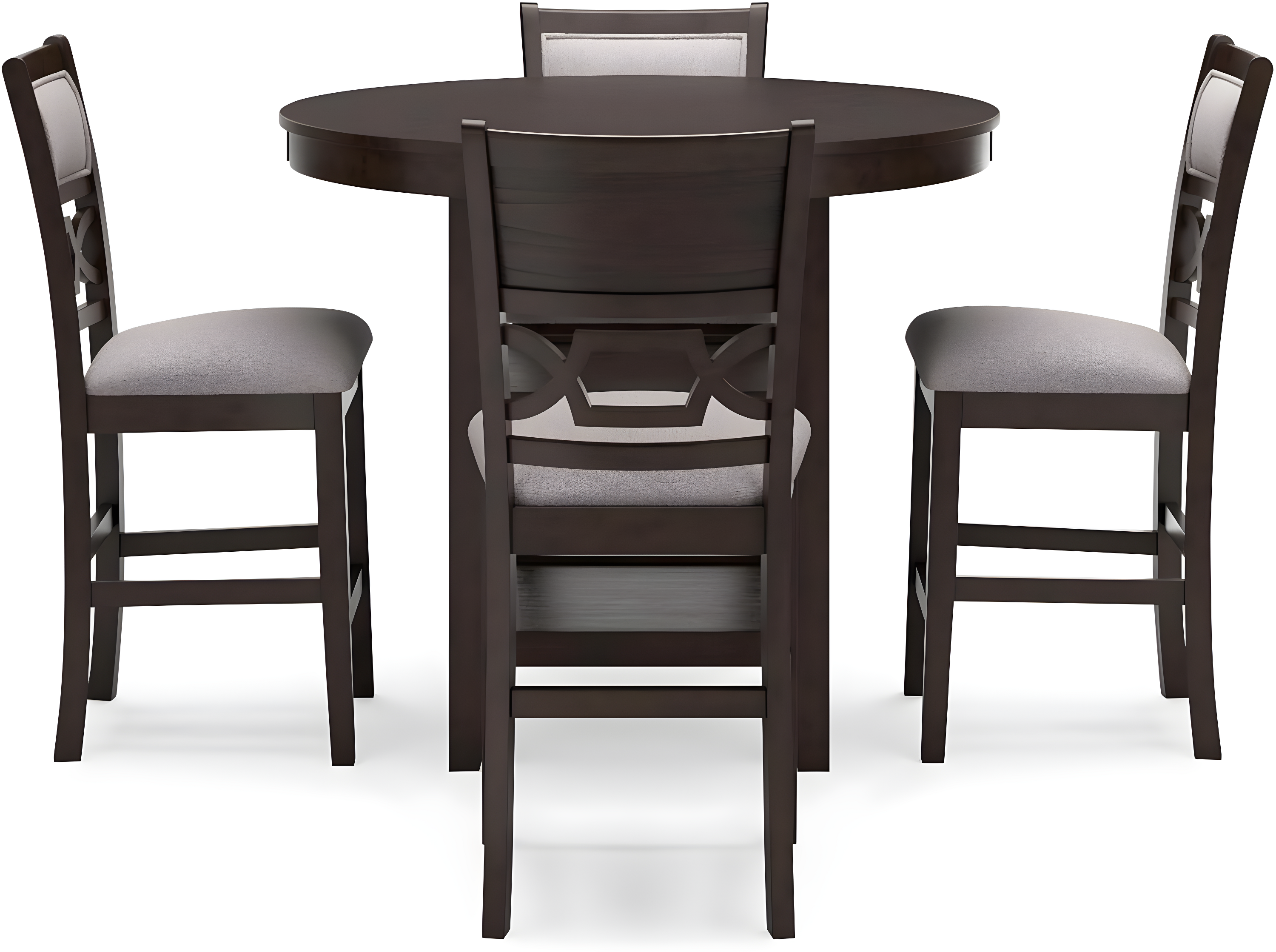 Ashley Furniture Langwest Brown Counter Height Dining Table Set - Set of 5