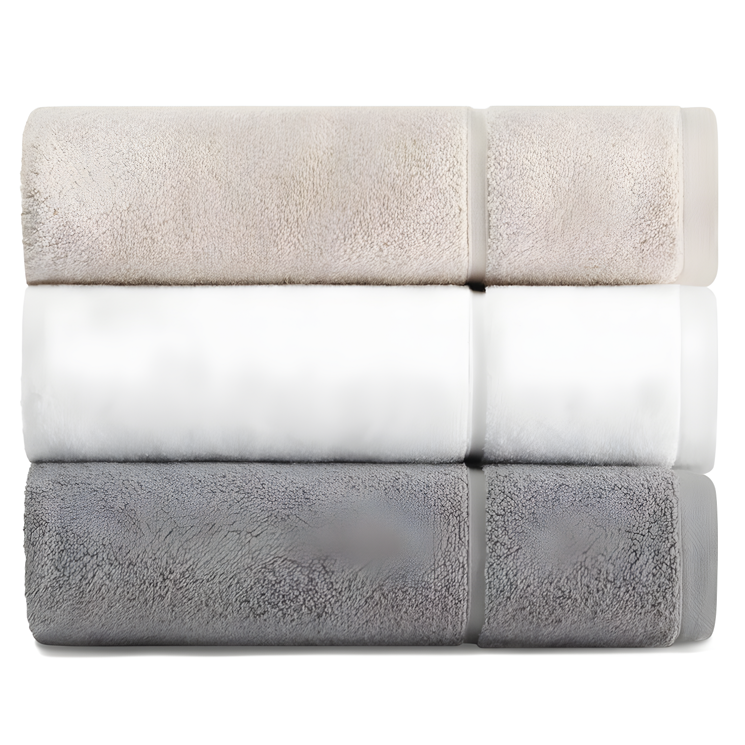 Vera Wang Modern Lux 3 Piece 100% Cotton Towel Set