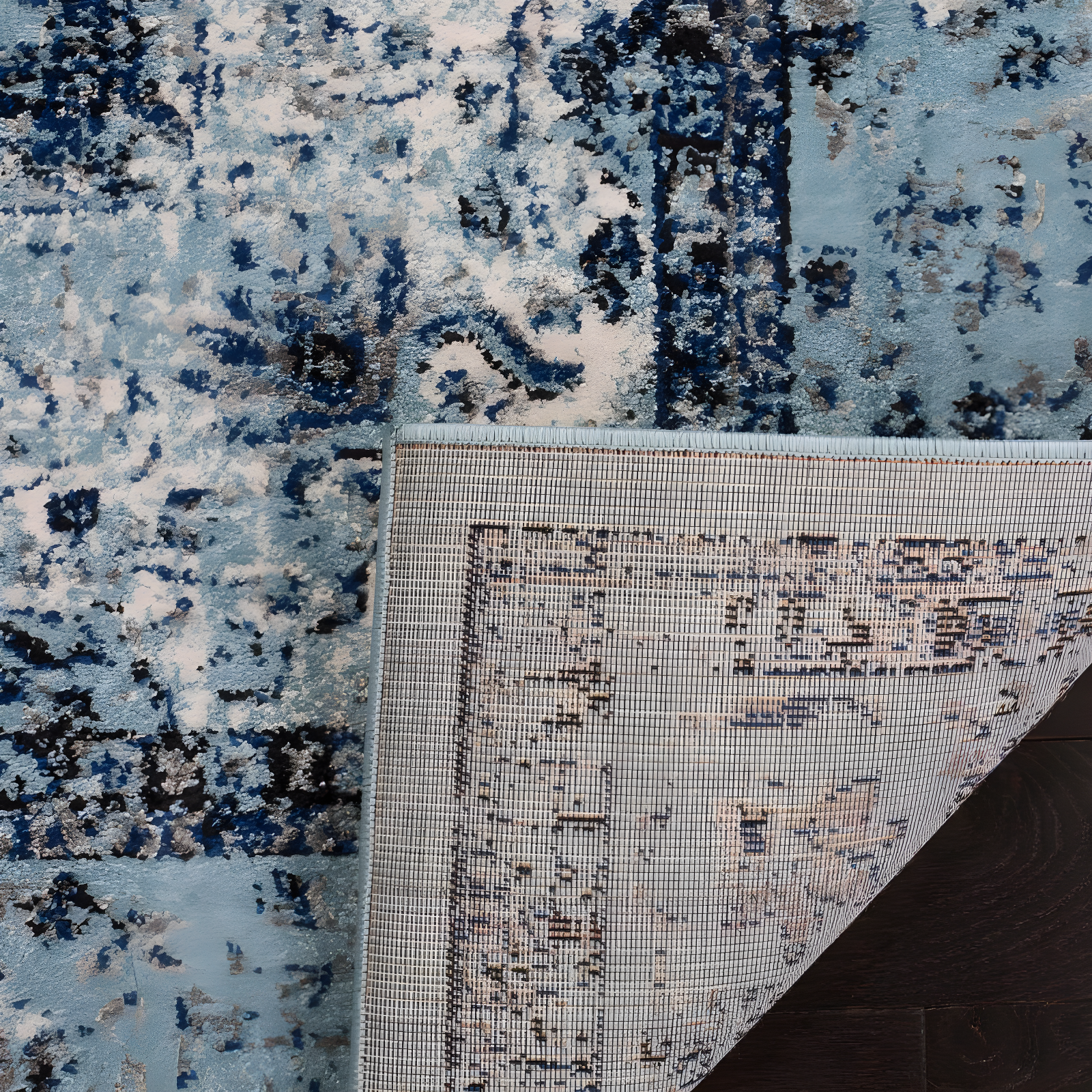 Evoke EVK220 Power Loomed Accent Rug - Light Blue/Light Blue - 2'2"x4' - Safavieh.