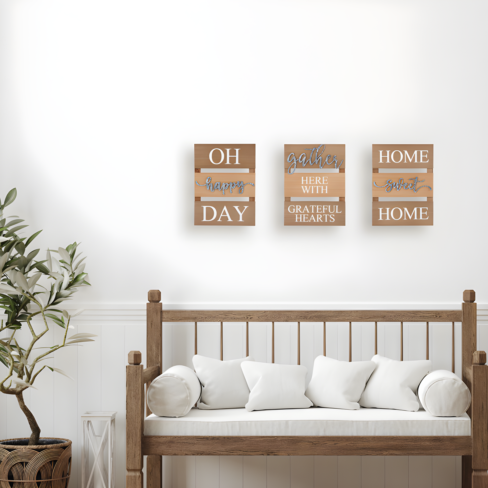 Elements 3 Piece Sentiment Wall Décor Set