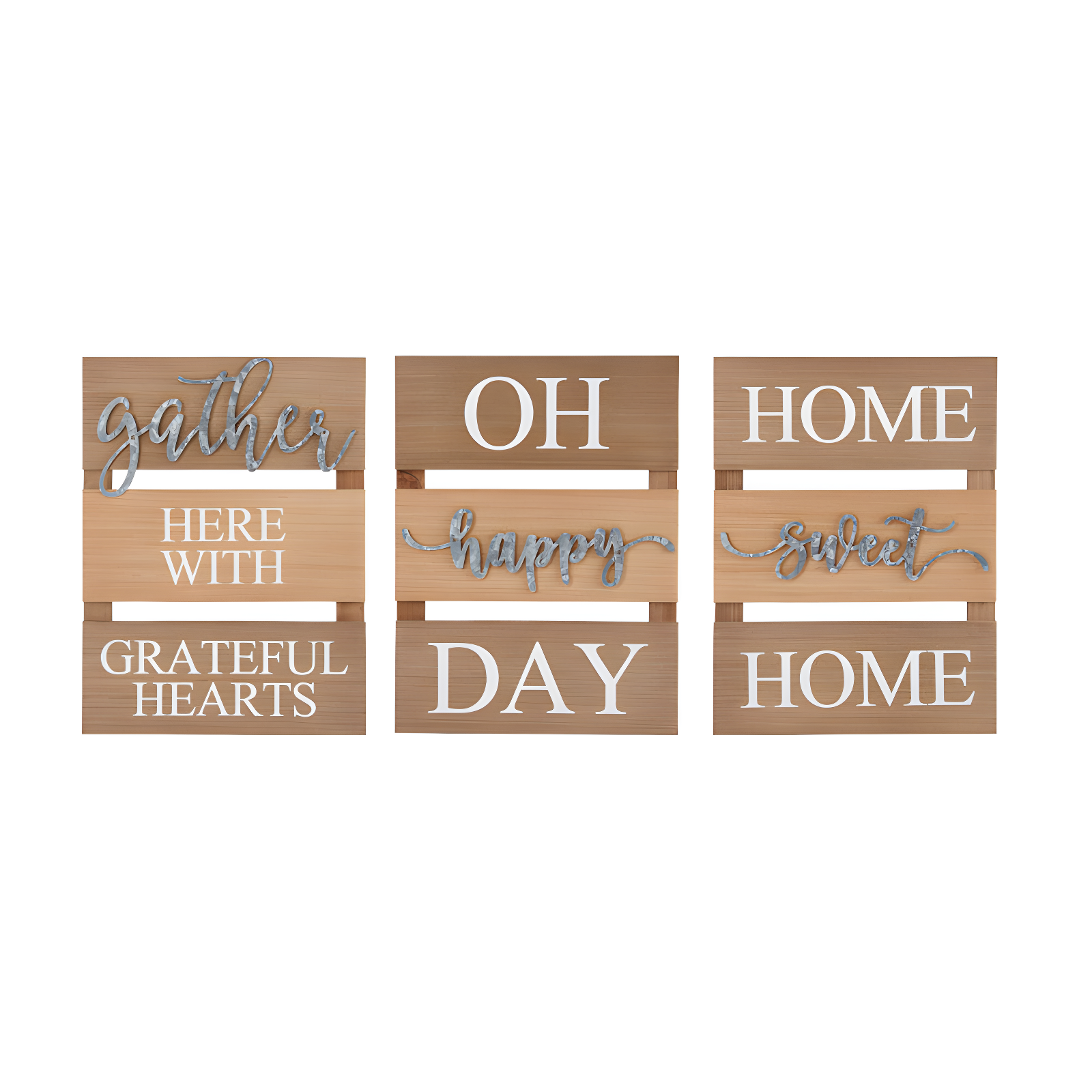Elements 3 Piece Sentiment Wall Décor Set
