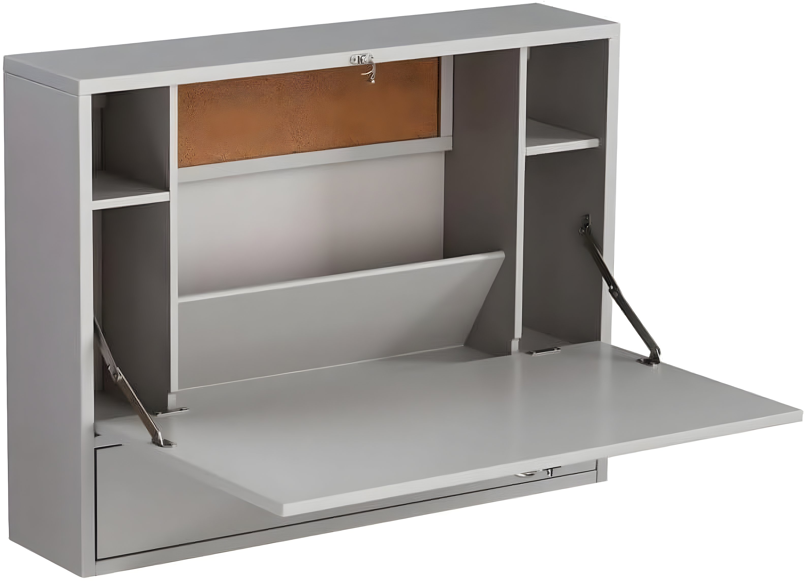 Benwick Wall Mount Laptop Desk, Gray